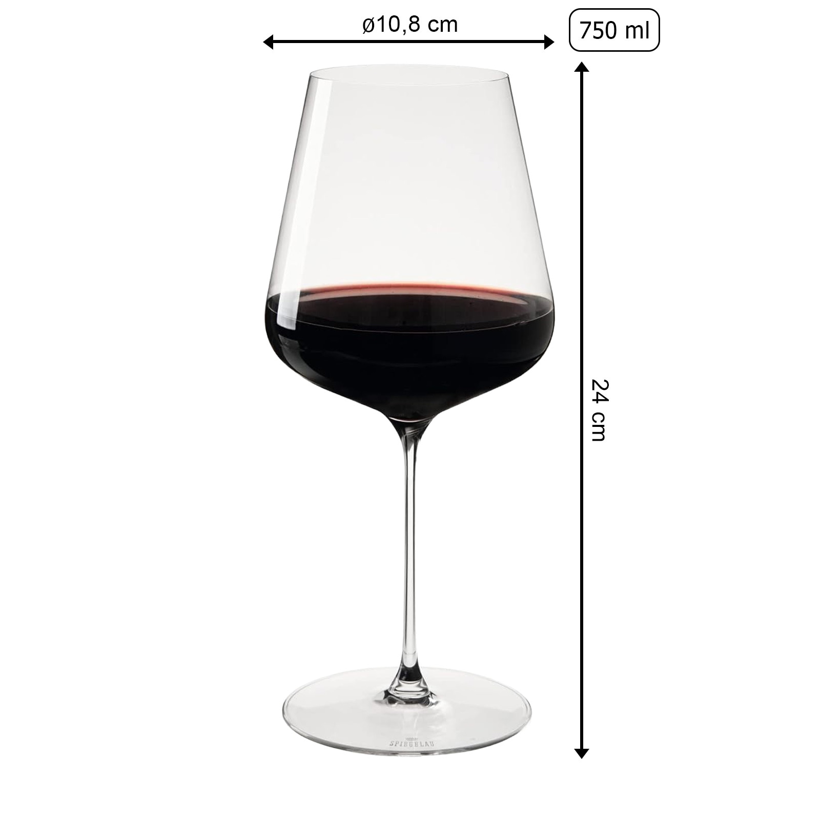 SPIEGELAU Rotweinglas »Bordeauxgläser Definition 750 ml 6er Set transparent« Spülmaschinengeeignet