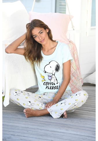 Peanuts Pyjama, mit Snoopy und Woodstock Druck kaufen