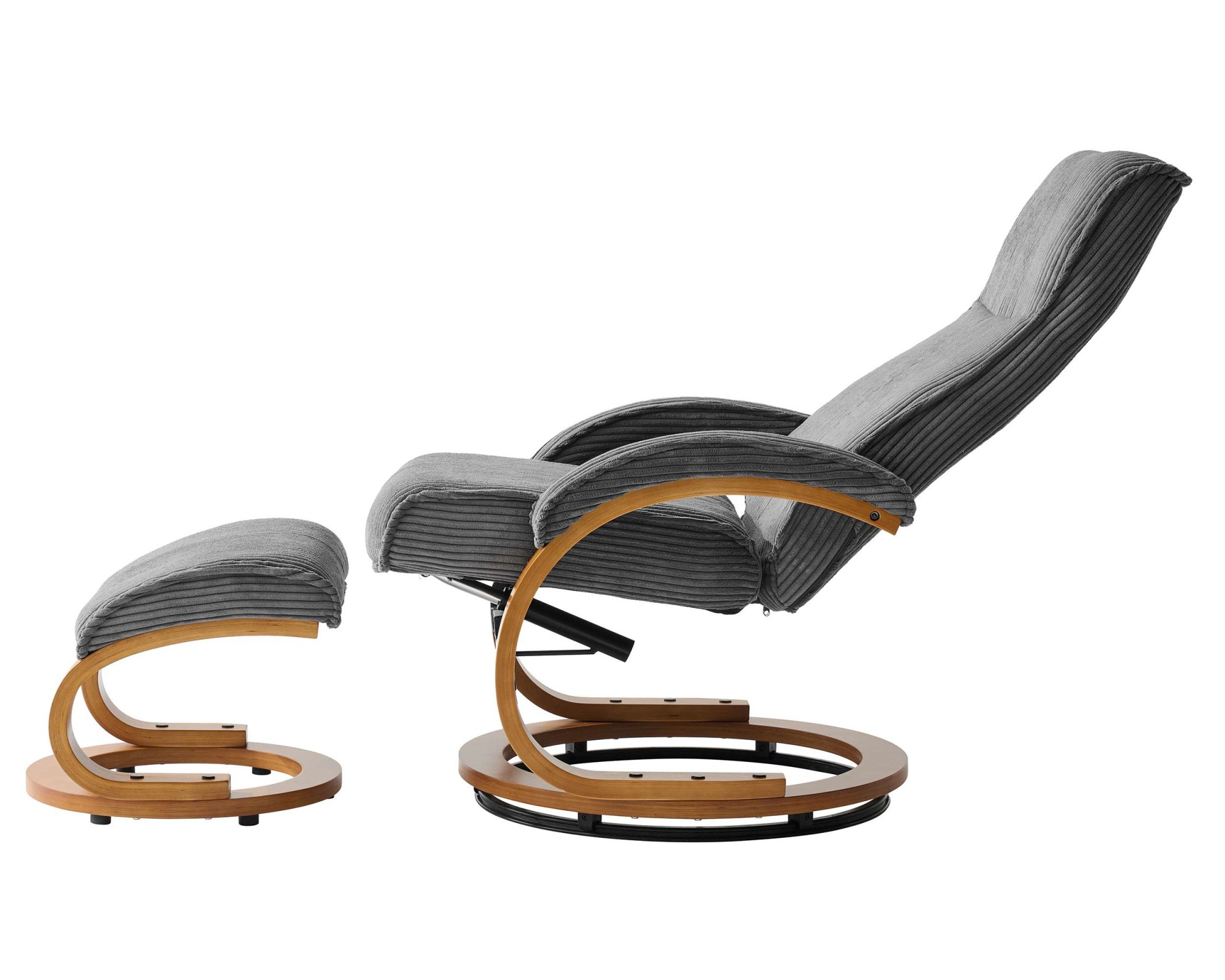 Home affaire Relaxsessel »mit Hocker PARIS neu: Cord - OTTO. Verlässliche Qualität.« bestehend aus Sessel und Hocker,  manuelle Relaxfunktion mit Drehfunktion, neu: Cord-Bezug