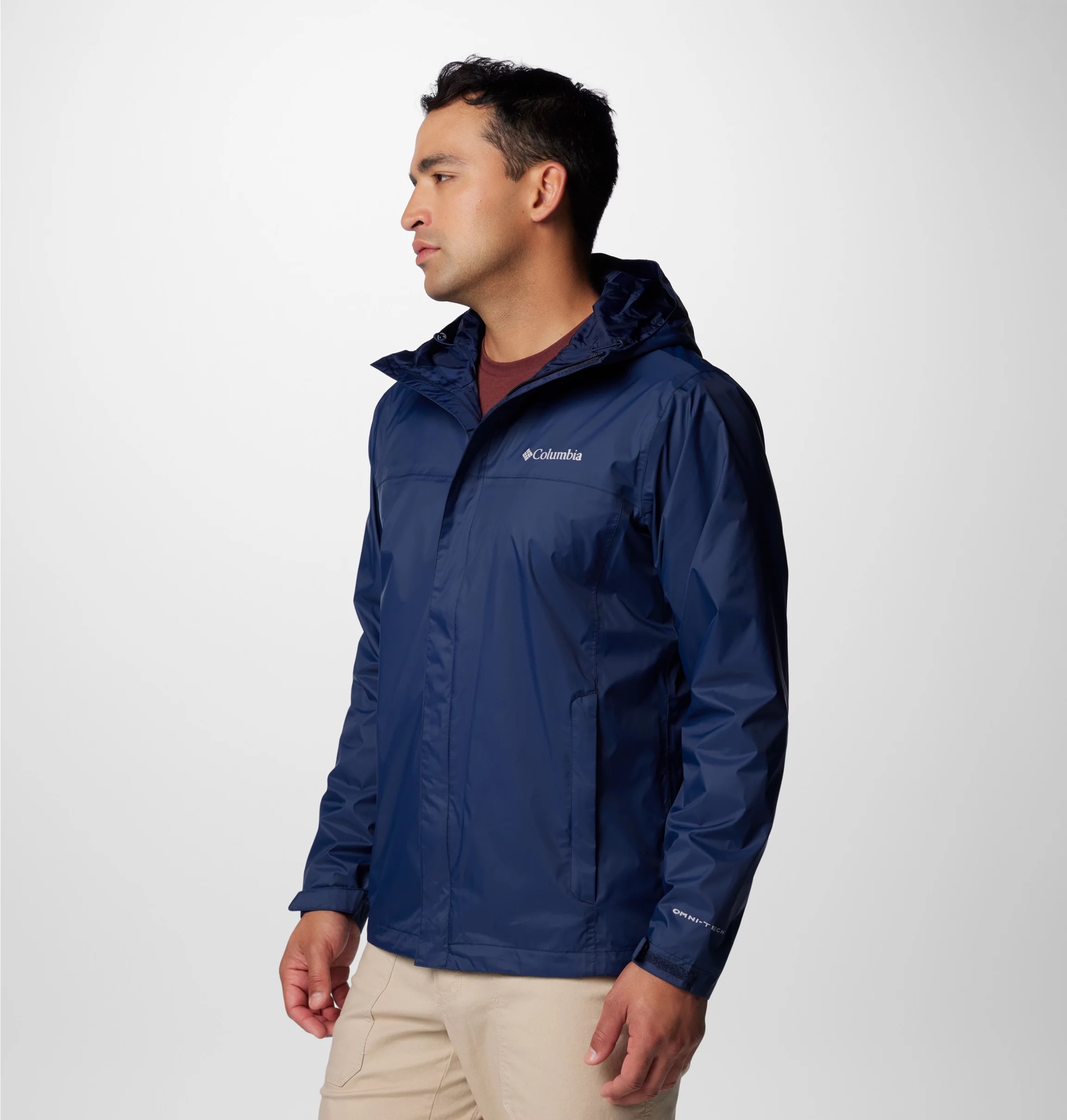 Columbia Regenjacke »WATERTIGHT II JACKET« mit Kapuze mit Reißverschlusstaschen, wasserabweisendes Obermaterial aus Nylon
