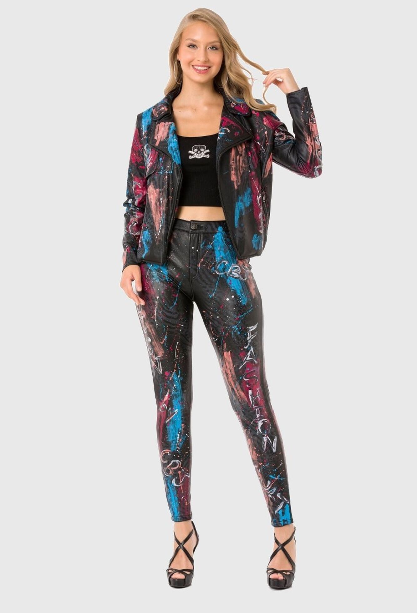 Cipo & Baxx Leggings »Cipo & Baxx Hose«  mit extravaganten Print