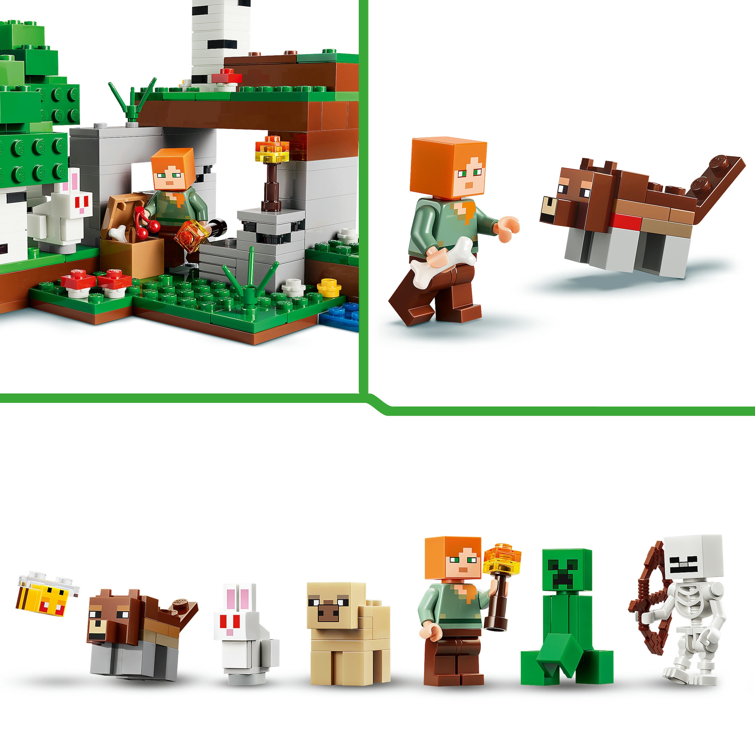LEGO® Konstruktionsspielsteine »Erstes Abenteuer in der Nacht (21593), LEGO Minecraft« Made in Europe