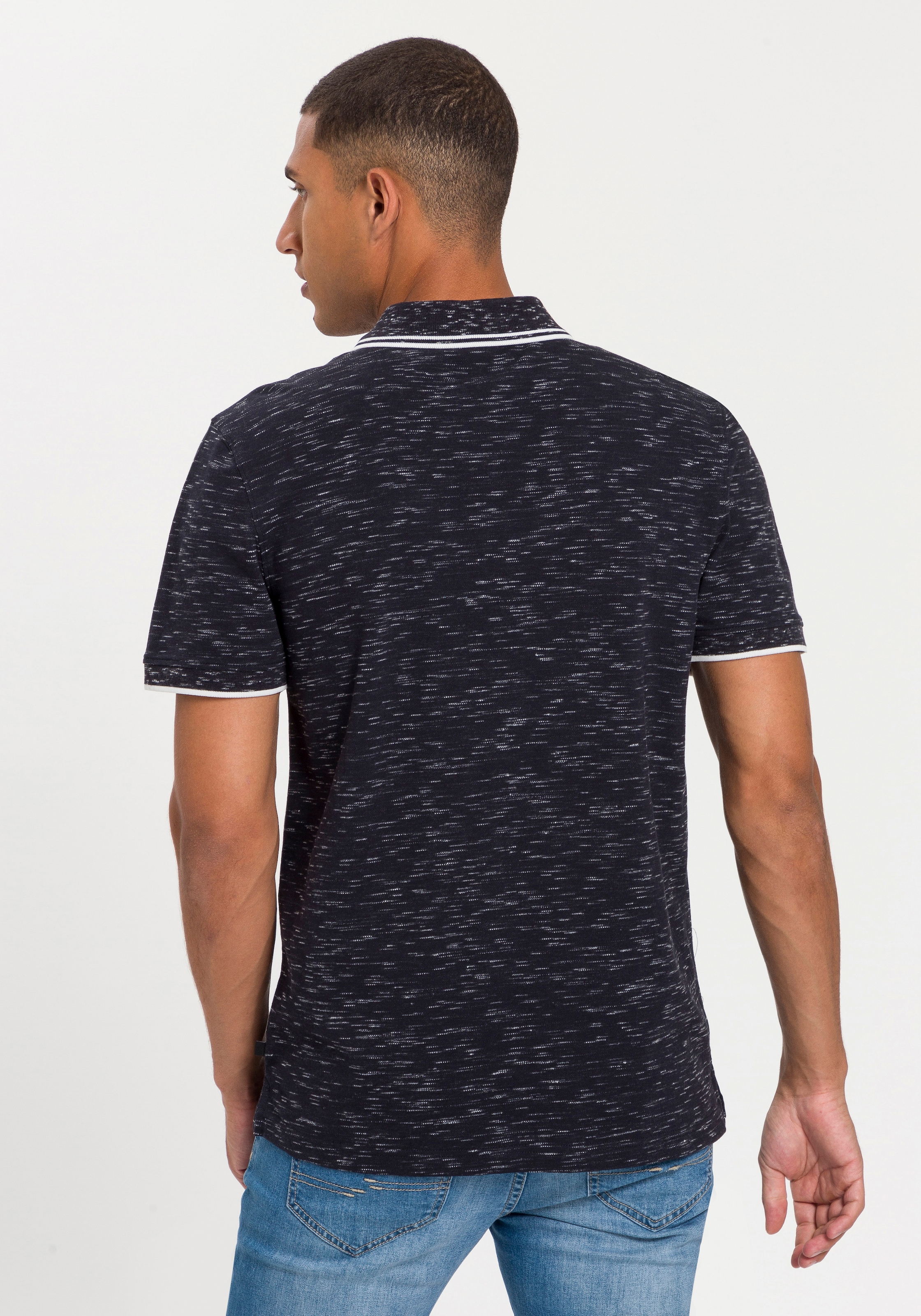 H.I.S Poloshirt, kurzärmelig, schmal geschnitten, mit Polokragen