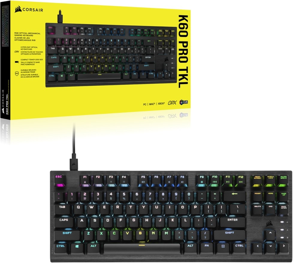 Corsair Gaming-Tastatur »K60 PRO TKL RGB Optical-Mechanical«