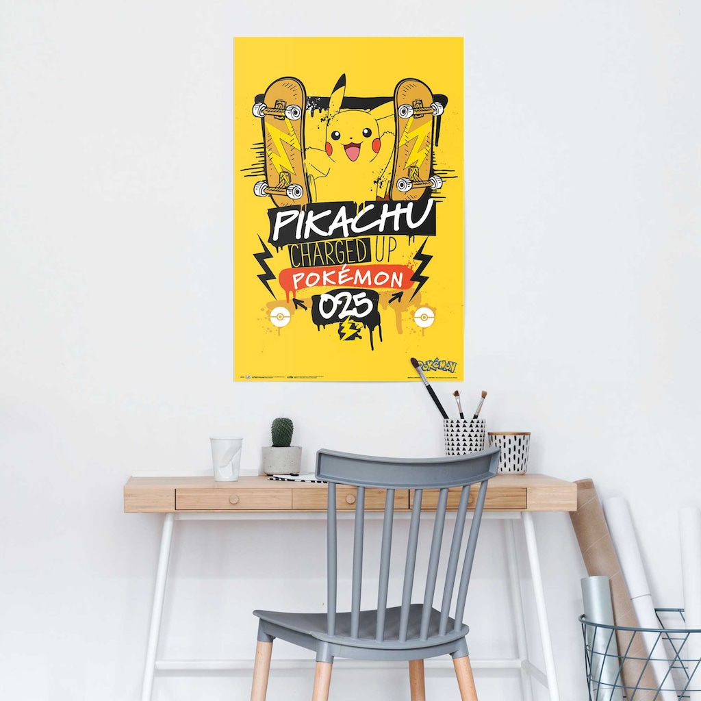 Reinders! Poster »Pokemon - pikachu charged up 025«