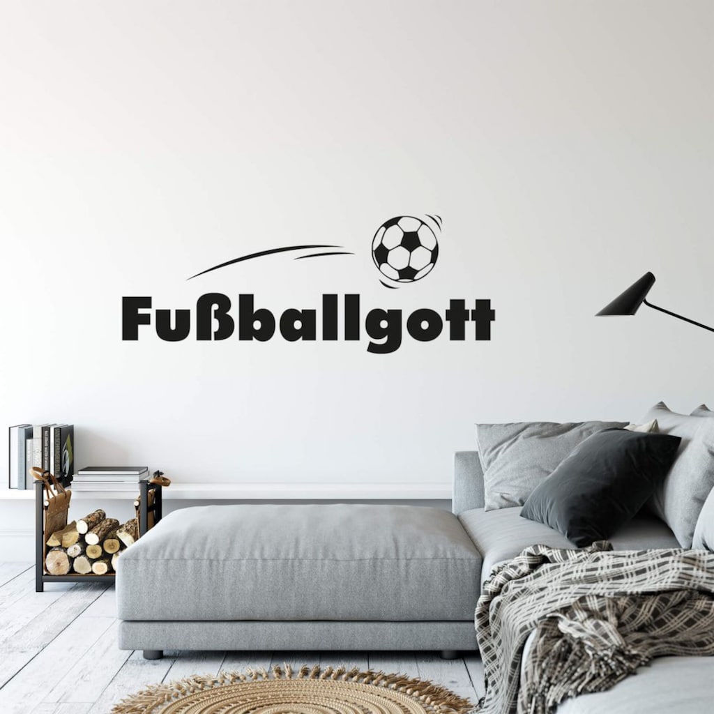 Wall-Art Wandtattoo »Fußball Aufkleber Fußballgott«, (1 St.)