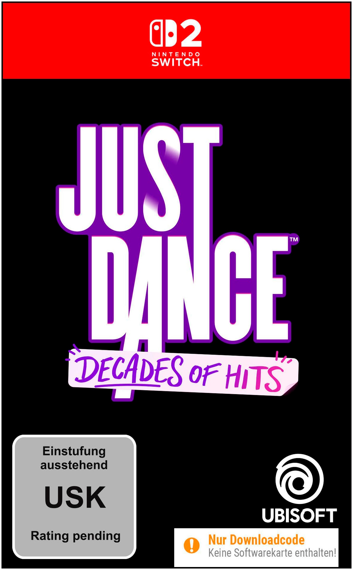 UBISOFT Spielesoftware »JUST DANCE®: Decades of Hits (Download-Code) + Lautsprecher« Nintendo Switch 2