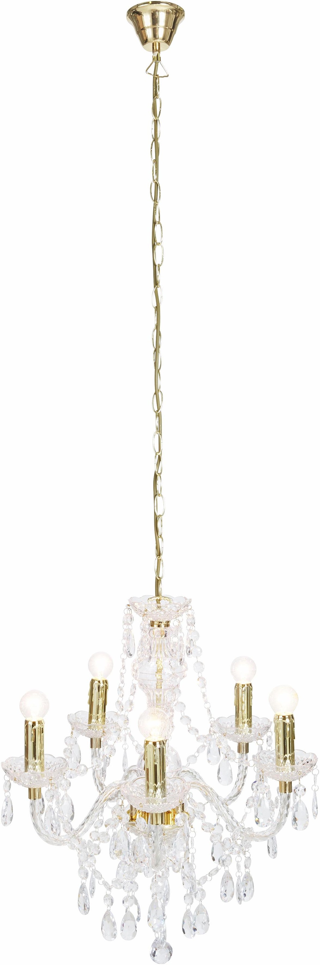 REALITY Leuchten Kronleuchter »LÜSTER« E14 Brennstellen in Flammenoptik