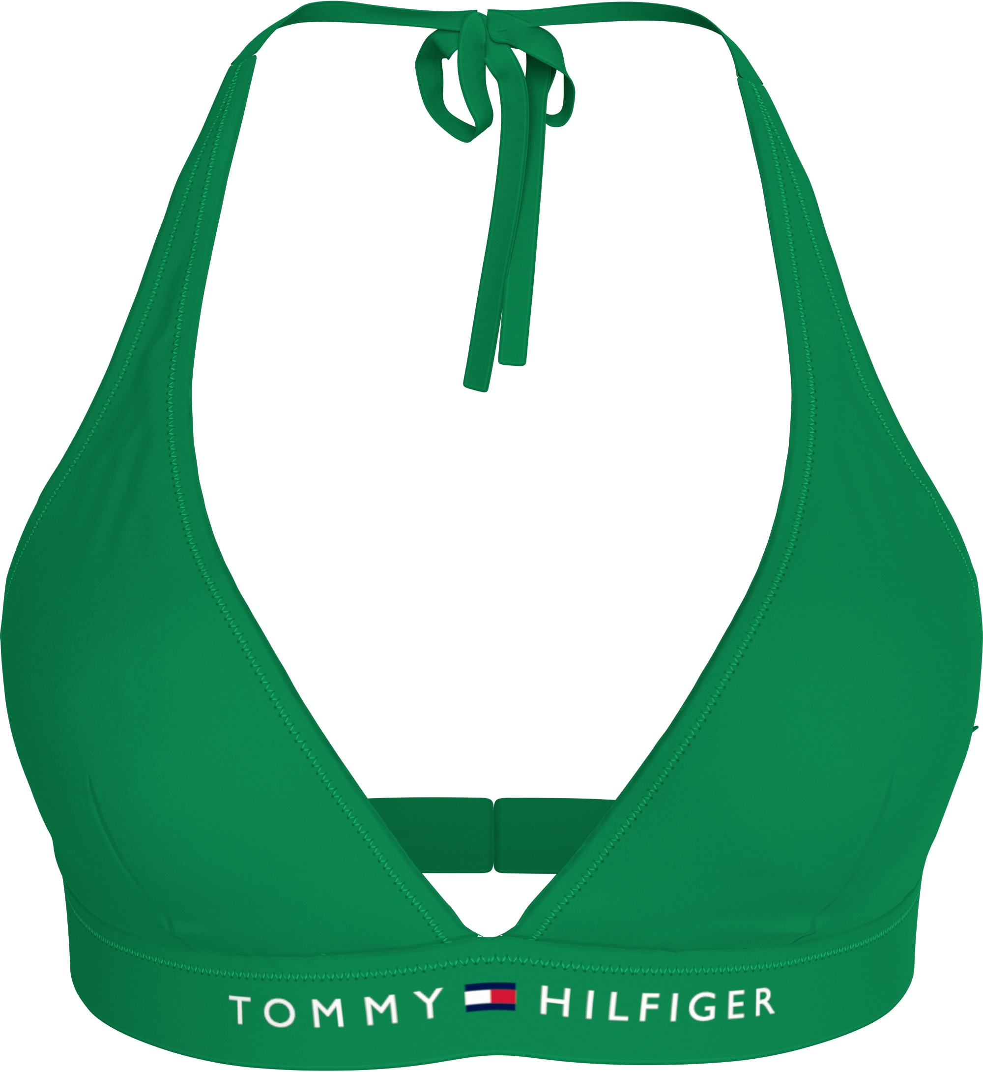 Tommy Hilfiger Swimwear Triangel-Bikini-Top »HALTER RP«, mit Logoschriftzug, mit Steckverschluss