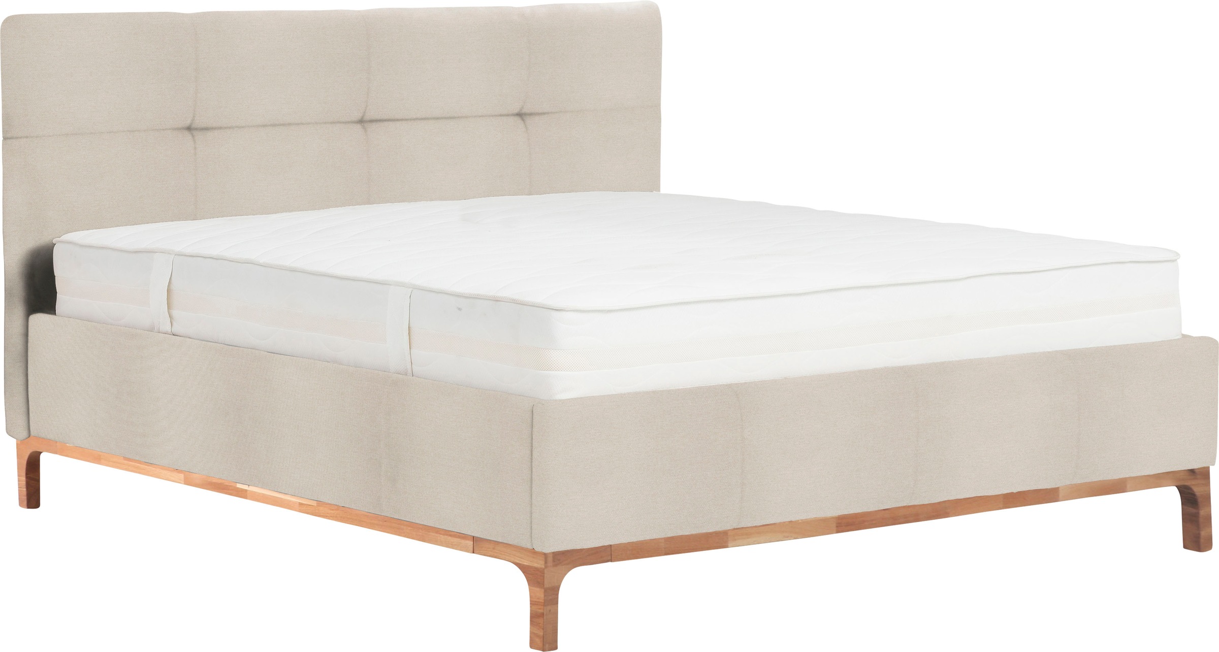 Home affaire Polsterbett »Noan« Bettkasten, Lattenrahmen mit Gasdruckfedern, auch mit 7-Zonen-Matratze