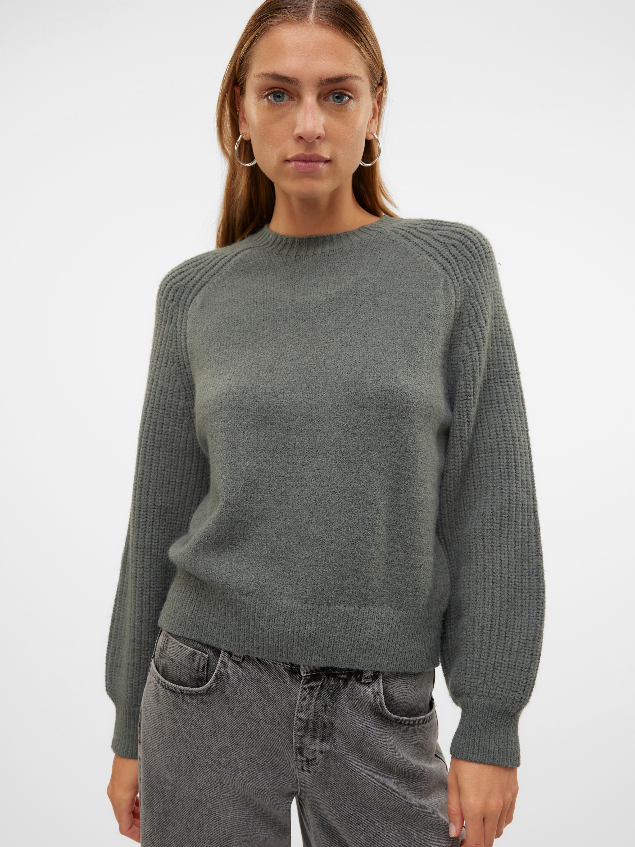 Vero Moda Rundhalspullover »VMENYA LS O-NECK PULLOVER BOO«
