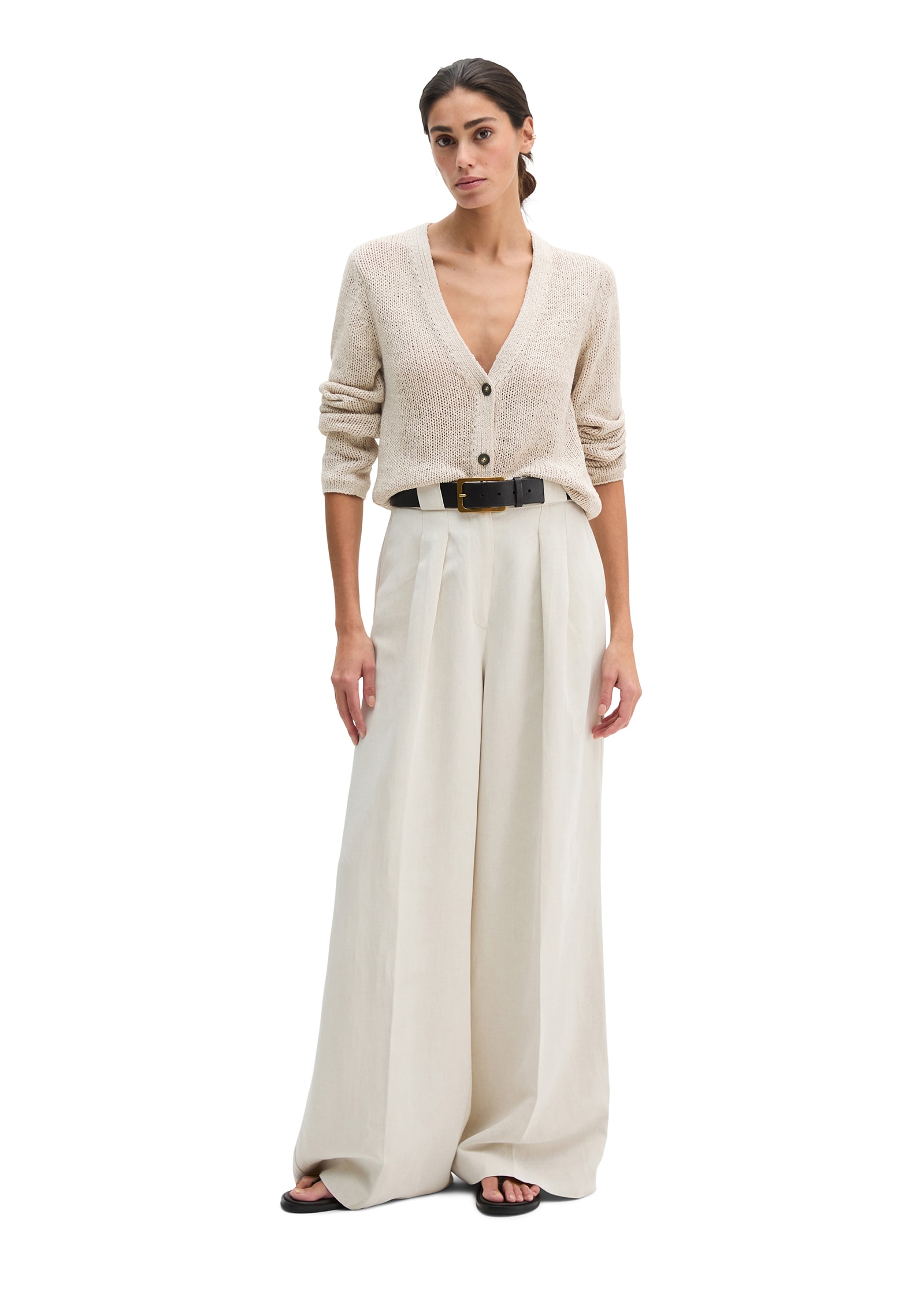 Marc O'Polo Cardigan slim aus Bändchengarn