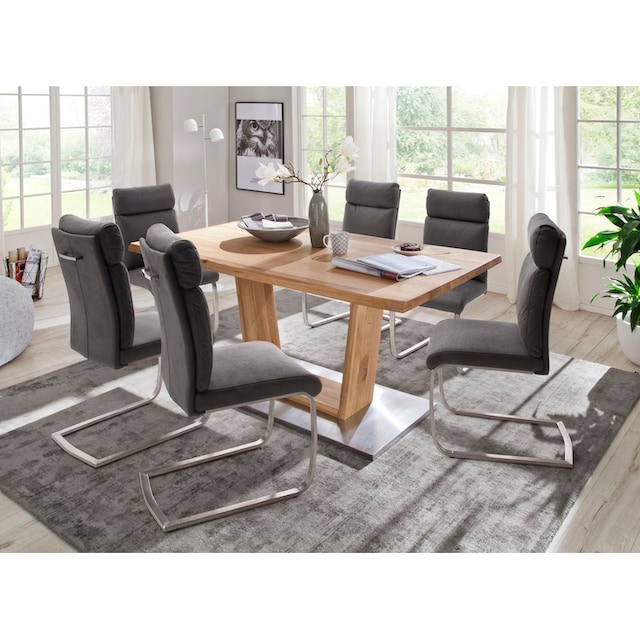 MCA furniture Esstisch »Greta«, Esstisch Massivholz mit Baumkante, gerader  Kante oder Tischplatte online kaufen