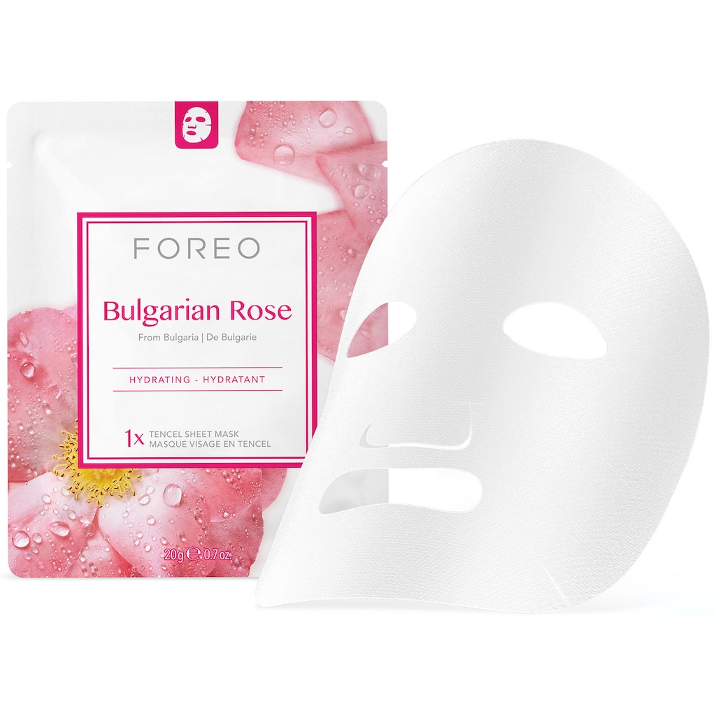 FOREO Gesichtsmaske »Farm To Face Collection Sheet Masks Bulgarian Rose«, (3 tlg.)