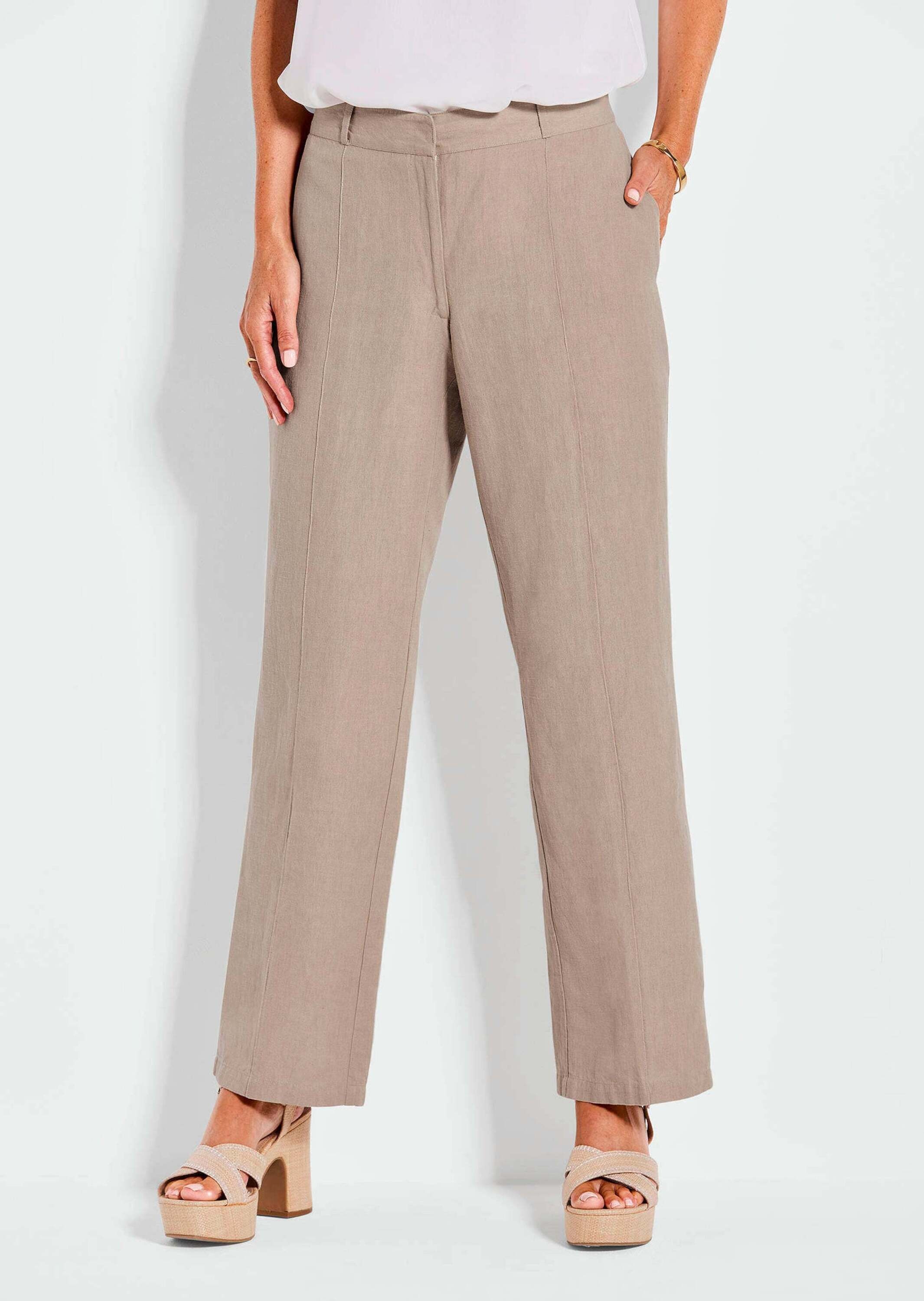 GOLDNER Stoffhose »Sommerhose VERA mit weitem Bein«