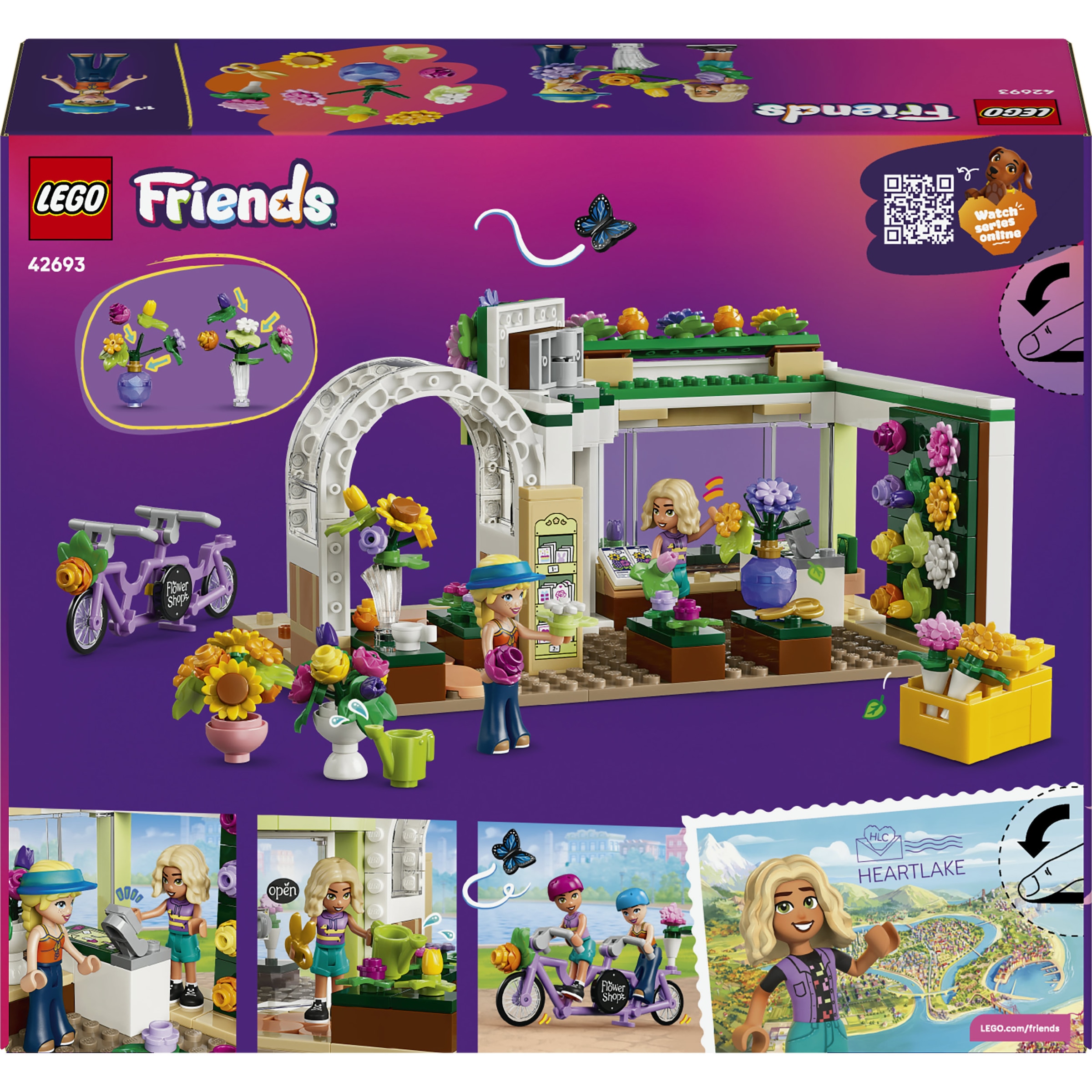 LEGO® Konstruktionsspielsteine »Kreativer Blumenladen (42693), LEGO Friends« Made in Europe