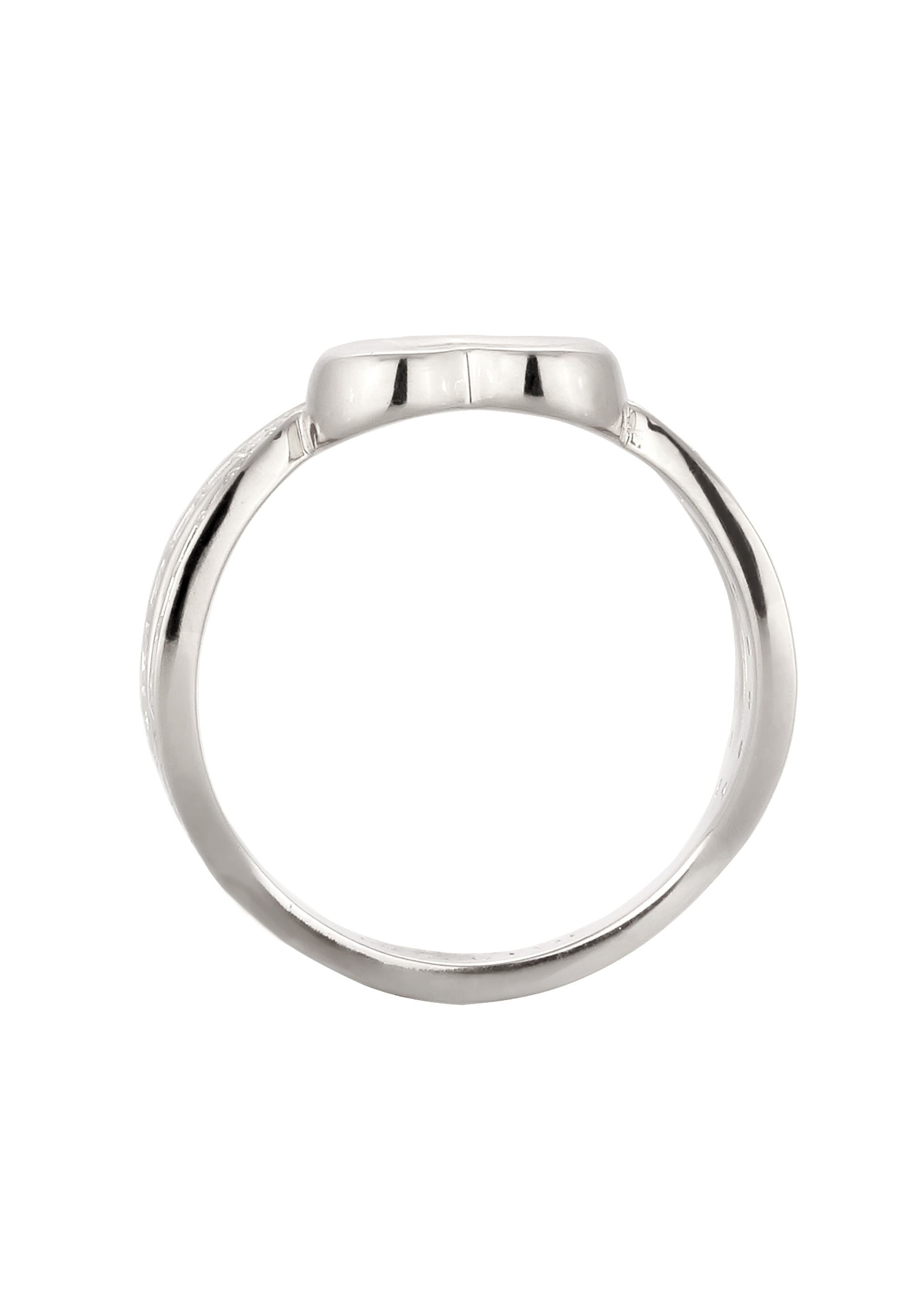 Elli Silberring »Ring Herz Zirkonia Weiß 925 Sterling Silber«