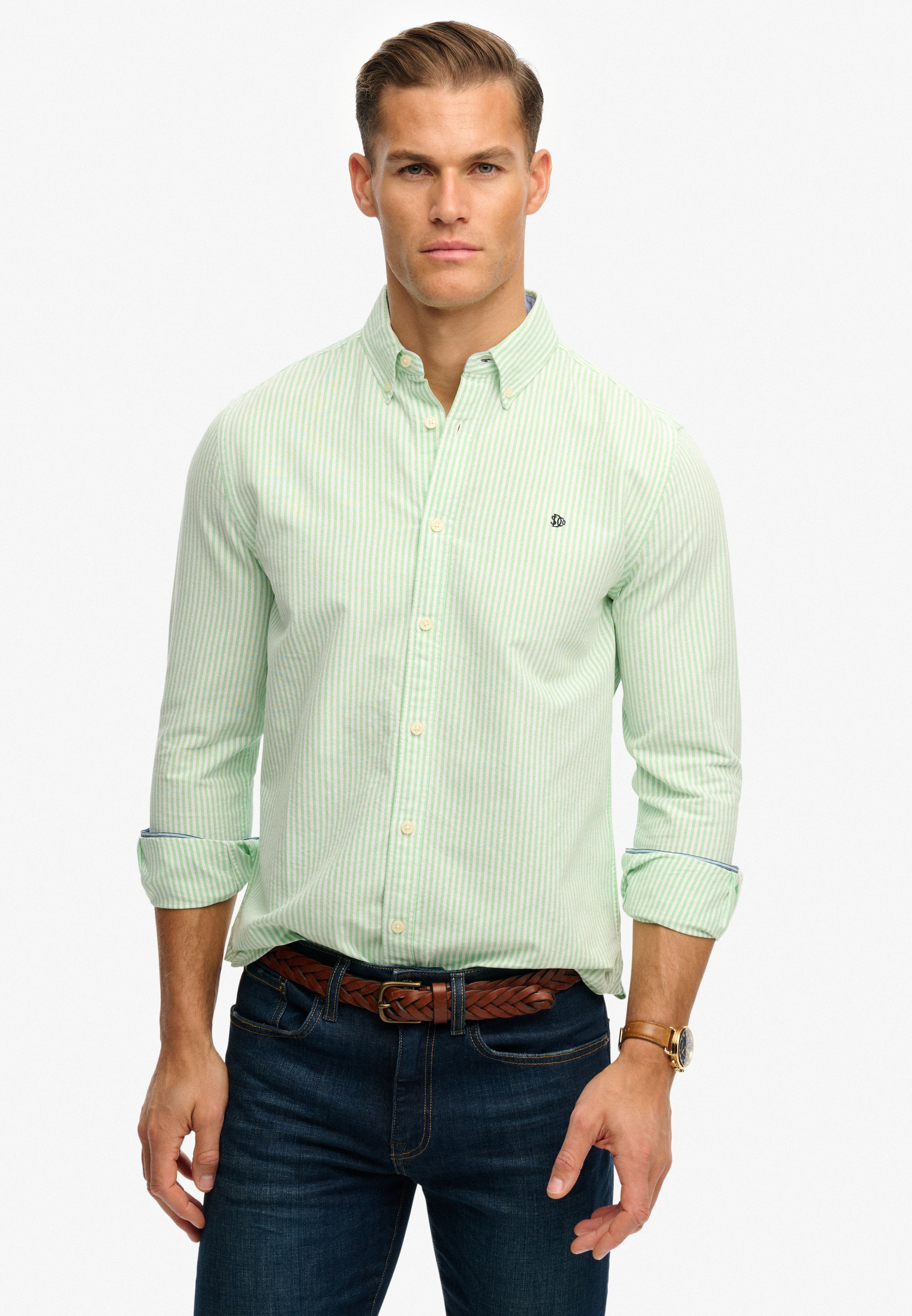 Superdry Langarmhemd »PREPPY OXFORD L/S SHIRT« Baumwolle, regular fit