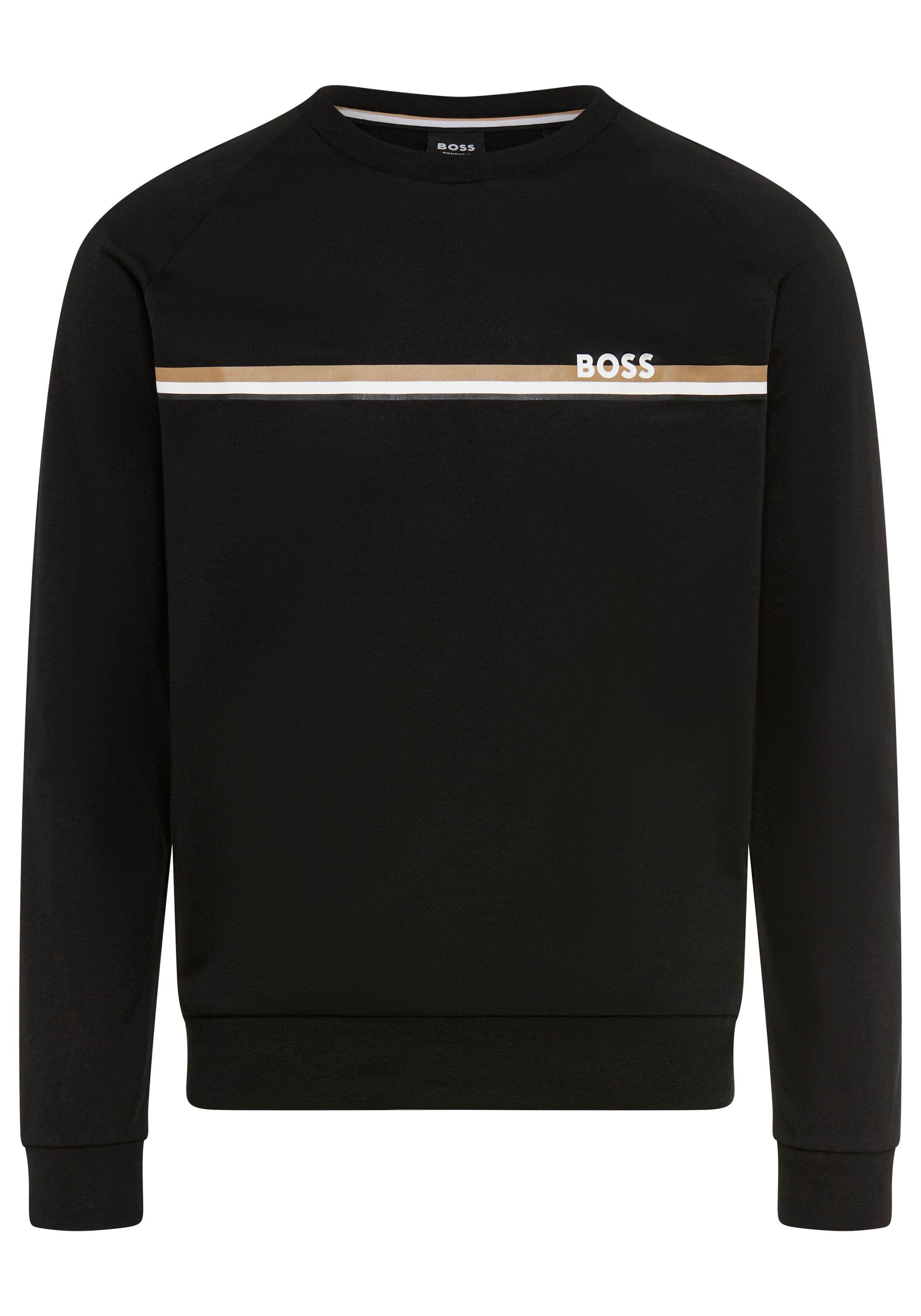 BOSS Sweatshirt »Authentic«, aus Baumwoll-Terry mit Streifen und Logo
