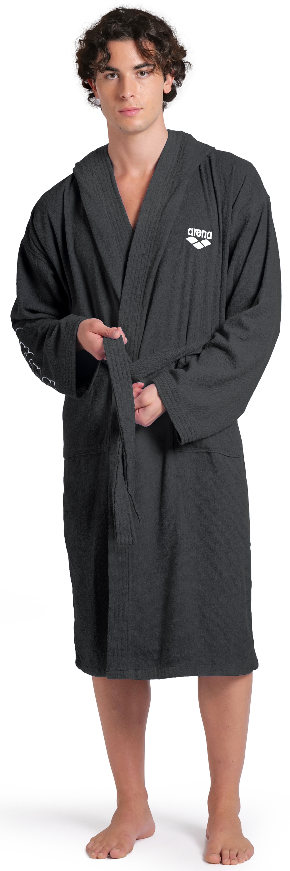 Arena Bademantel »arena Unisex Zeppelin Bademantel« 1 Stk. Schwimmbad, Sauna, Baumwolle, Unisex, weich, bequem, Kapuze, leicht
