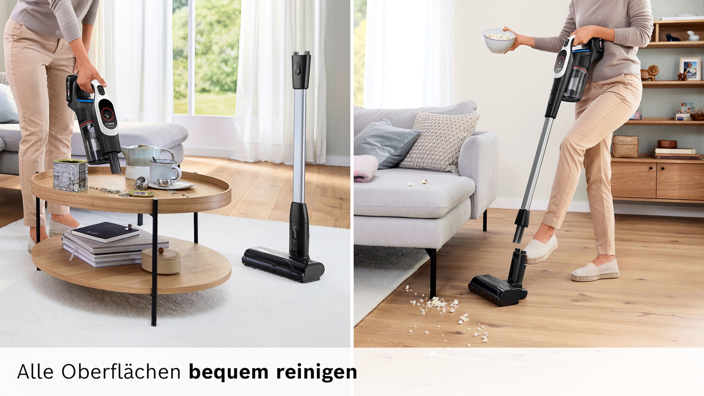 BOSCH Akku-Stielstaubsauger »BKS931BA« HEPA-Filtersystem, 10 Jahre Motorgarantie, Staubkomprimierung, weiß