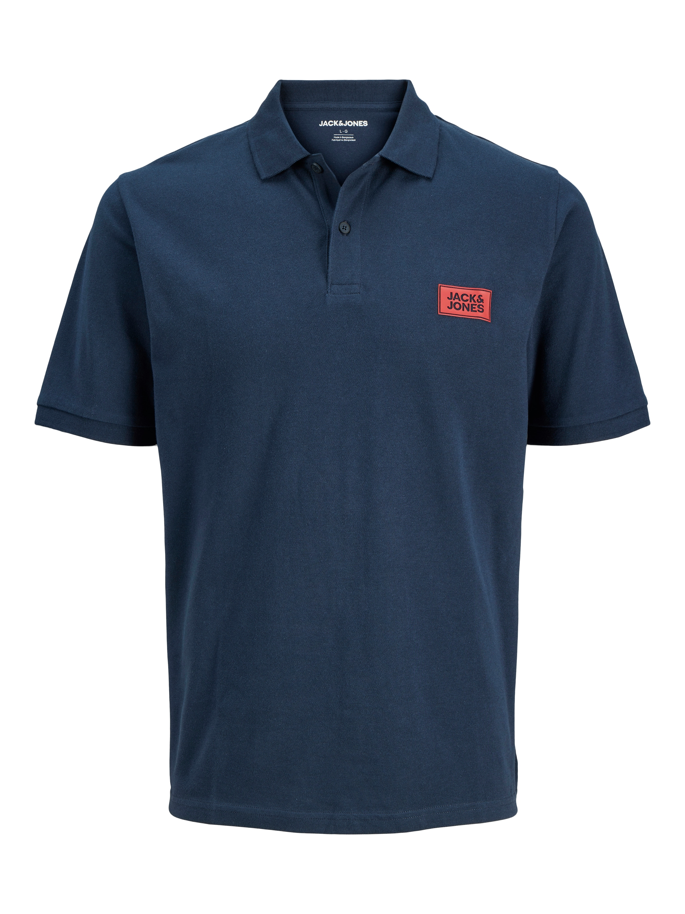 Jack & Jones PlusSize Poloshirt »JJRUSH POLO SS PLS« Baumwolle, regular fit