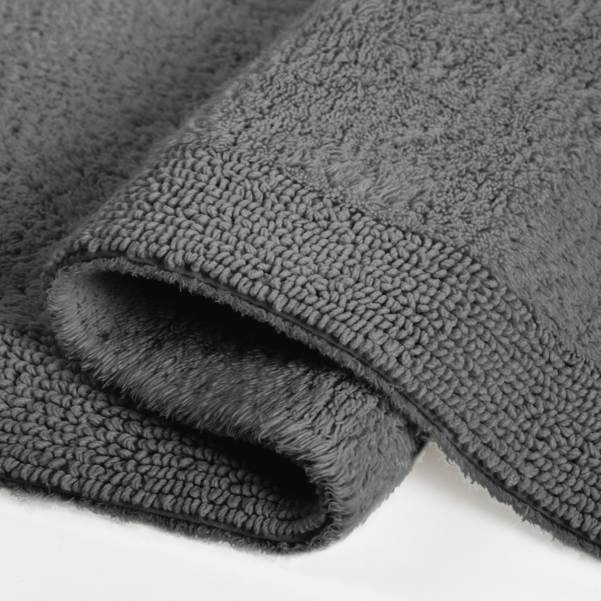 my home Badematte »Kapra, Badvorleger, Badezimmer Teppich«, beidseitig nutzbar-fußbodenheizungsgeeignet-strapazierfähig, mit Bordüre, Badteppich, Badematte, Baumwolle