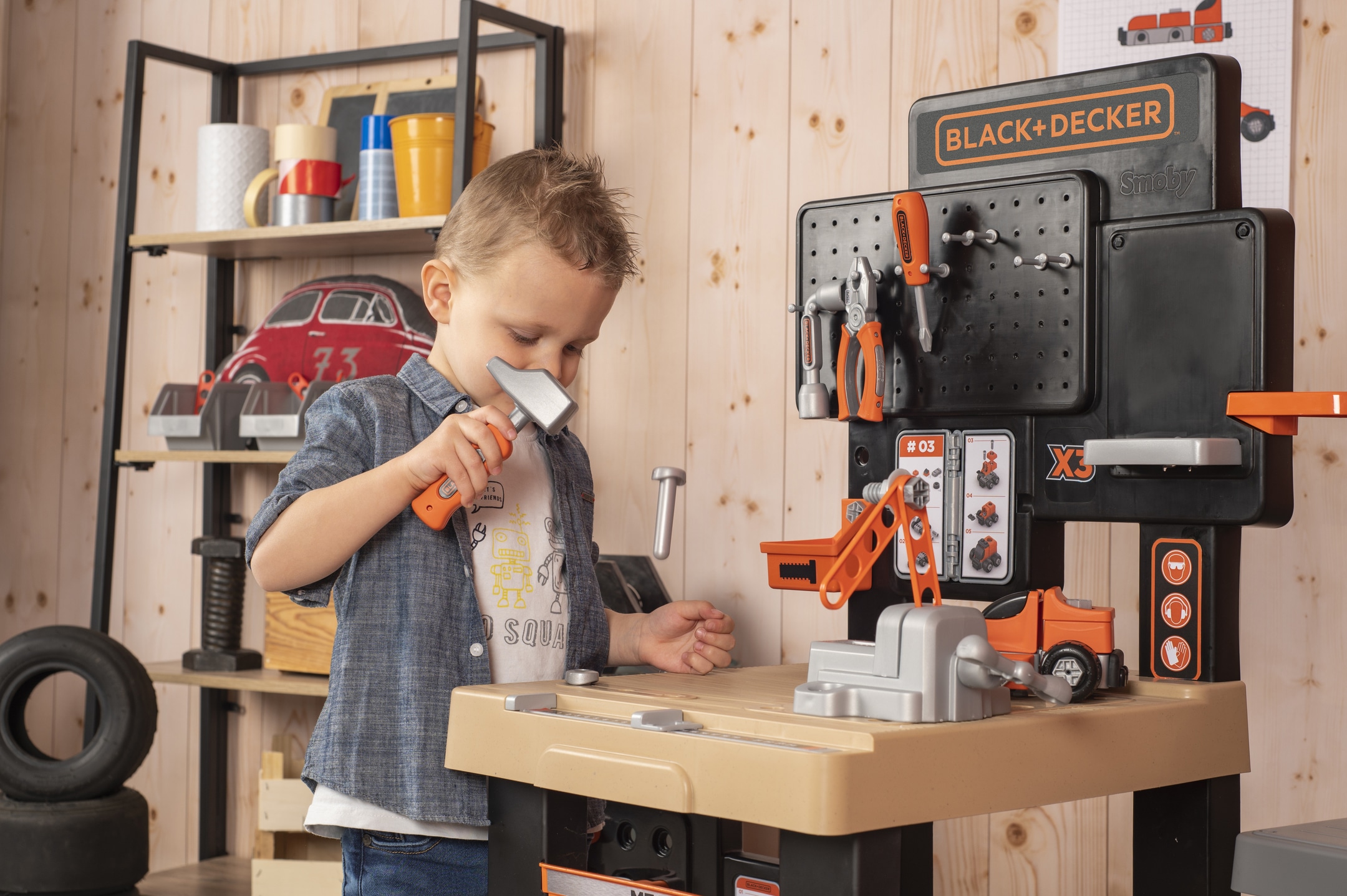 Smoby Spielwerkbank »Black + Decker, Mega Werkbank Center«