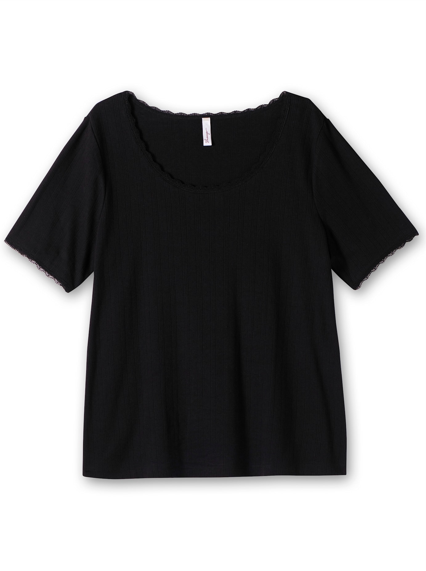 Sheego Kurzarmshirt »T-Shirt«, (1 tlg.)