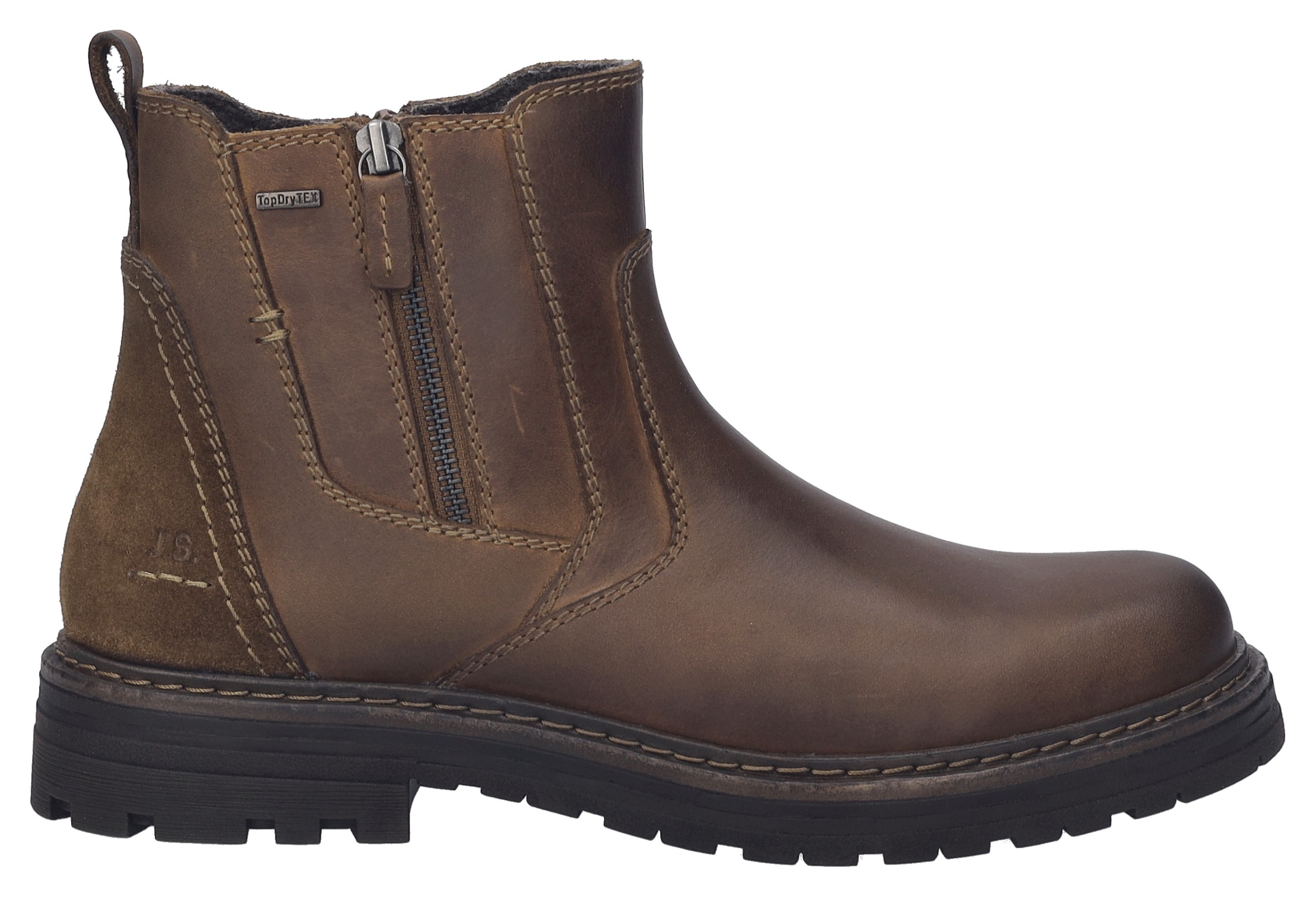 Josef Seibel Chelseaboots »Curtis 51«  Bikerboots, Komfortstiefel mit Profilsohle