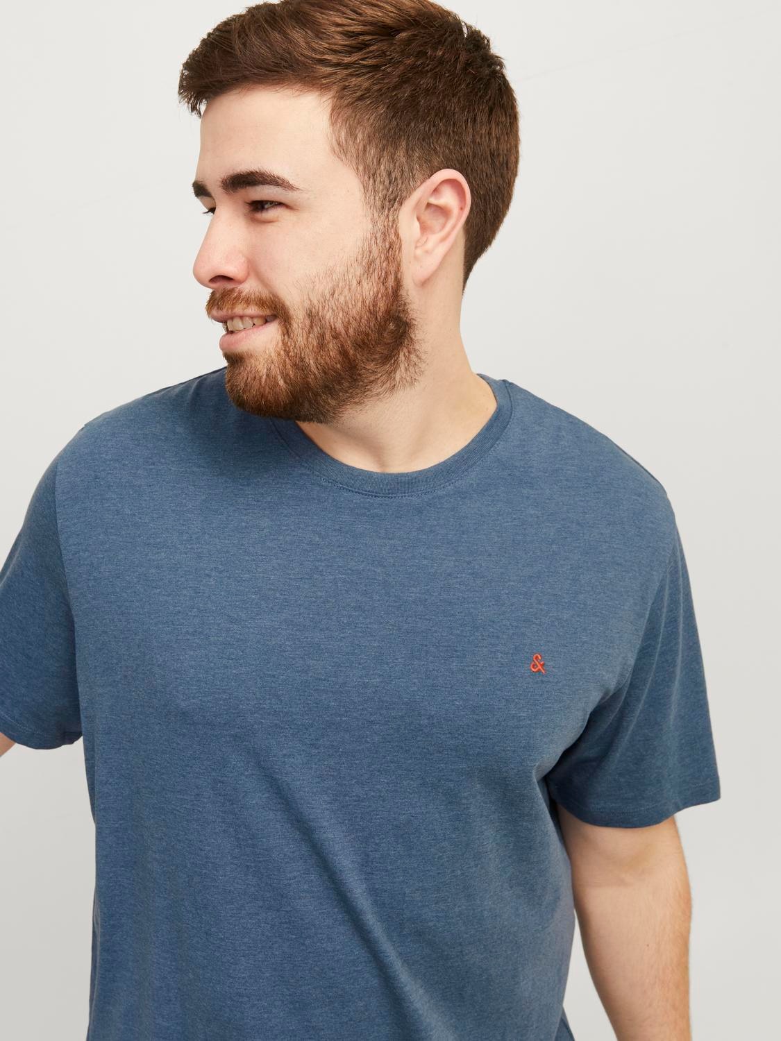 Jack & Jones PlusSize T-Shirt »JJEPAULOS TEE SS CREW NECK NOOS PLS«, mit Logo Stickerei