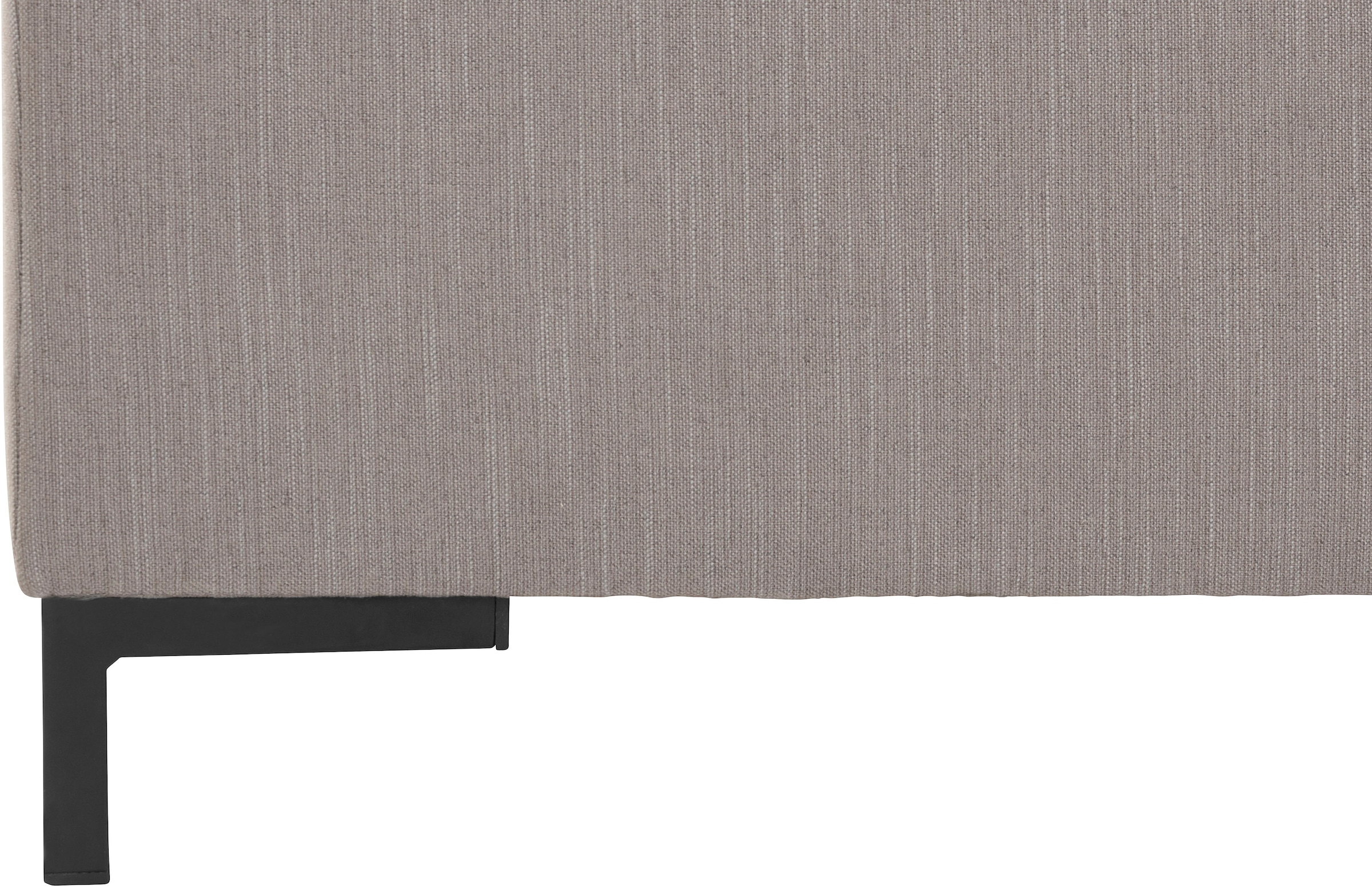 OTTO products Ecksofa »Grazzo, zeitlos & elegant, moderne Sitzheftung, Breite 266cm, L-Form«, hochwertige Stoffe aus recyceltem Material, Steppung im Sitzbereich
