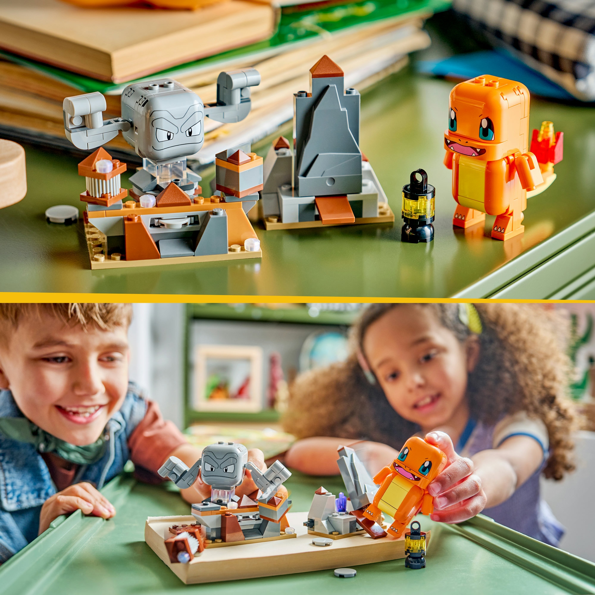 LEGO® Konstruktionsspielsteine »SMART Play™ Glumandas und Kleinsteins Höhlenduell (72157)« LEGO Pokémon; Mit SMART Brick kombatibel (nicht enthalten)