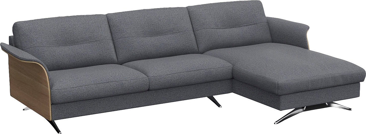 FLEXLUX Ecksofa »Glow bequem und komfortabel durch hochwertigen Sitzaufbau, L-Form«, Modernes skandinavisches Design