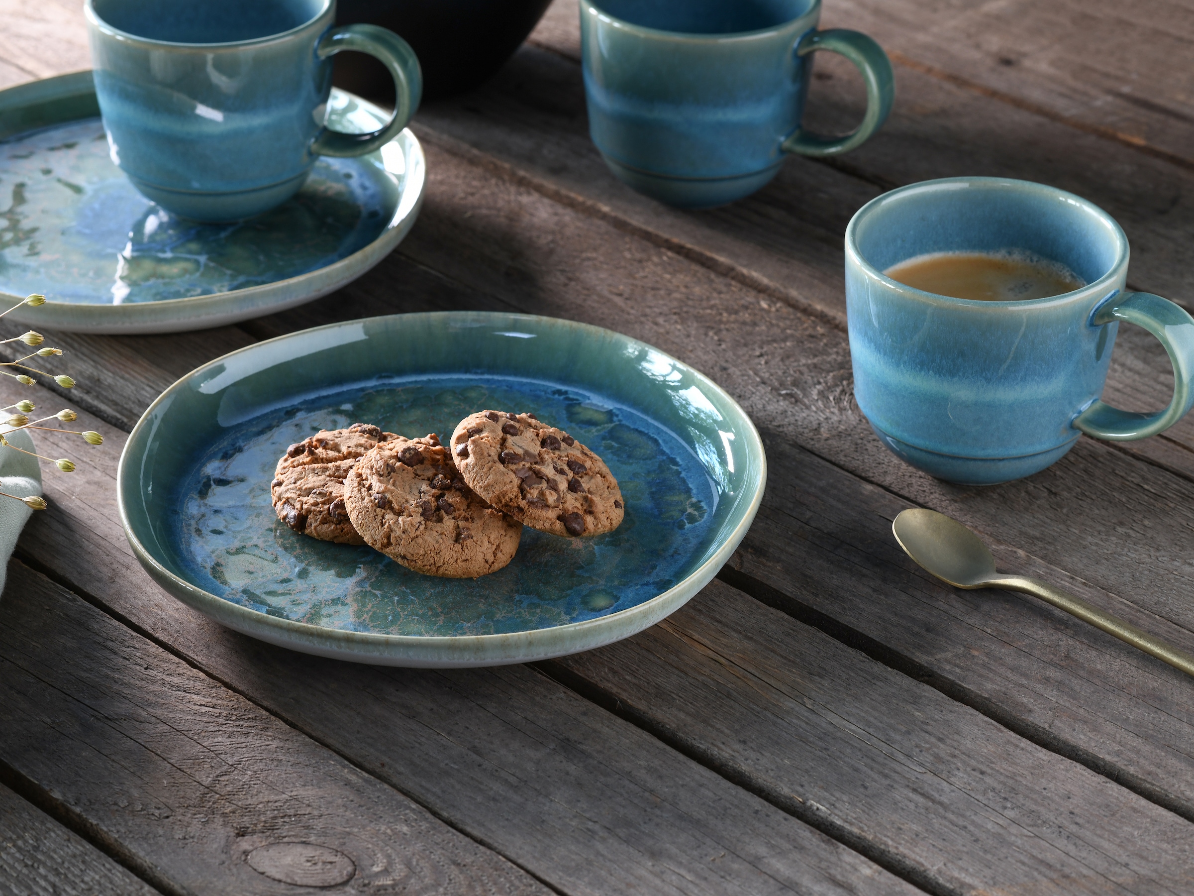 CreaTable Brotteller »Yuki« reaktiver Digitaldruck, jedes Stück ein Unikat