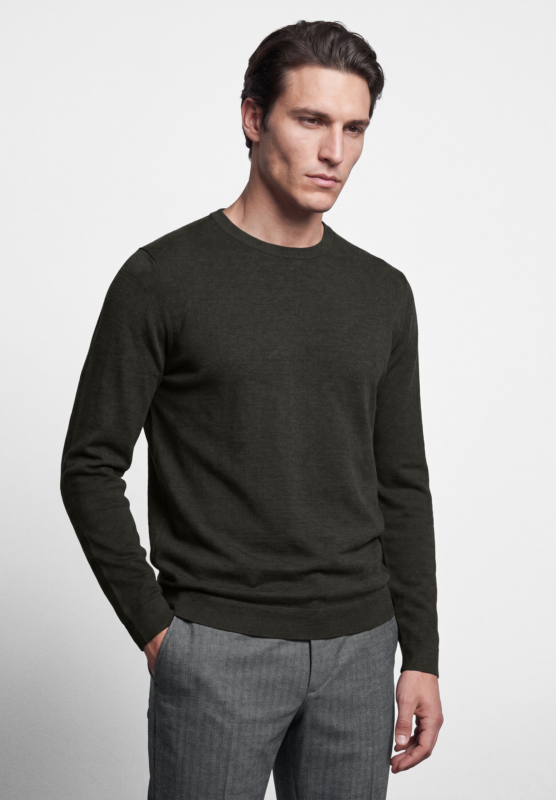BENVENUTO. Rundhalspullover »BENVENUTO. Pullover AMOS« mit weichem Strickmaterial