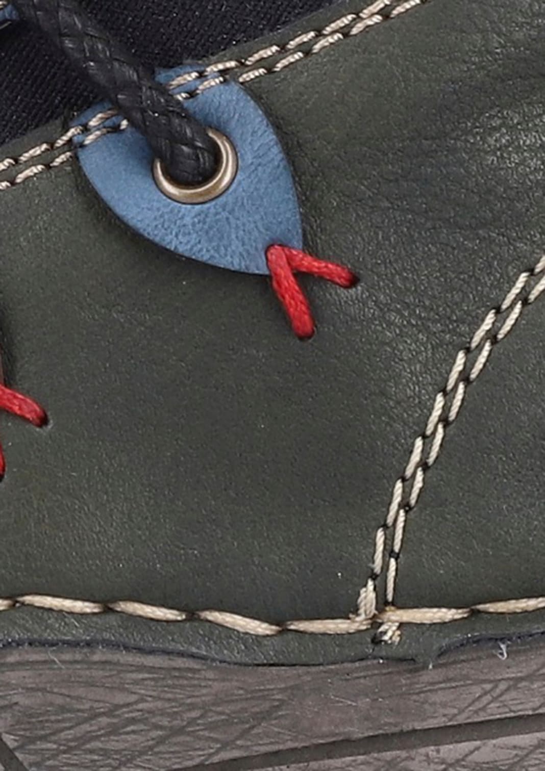 Rieker Stiefelette, Schlupfboots, Slipper mit bunten Applikationen seitlich