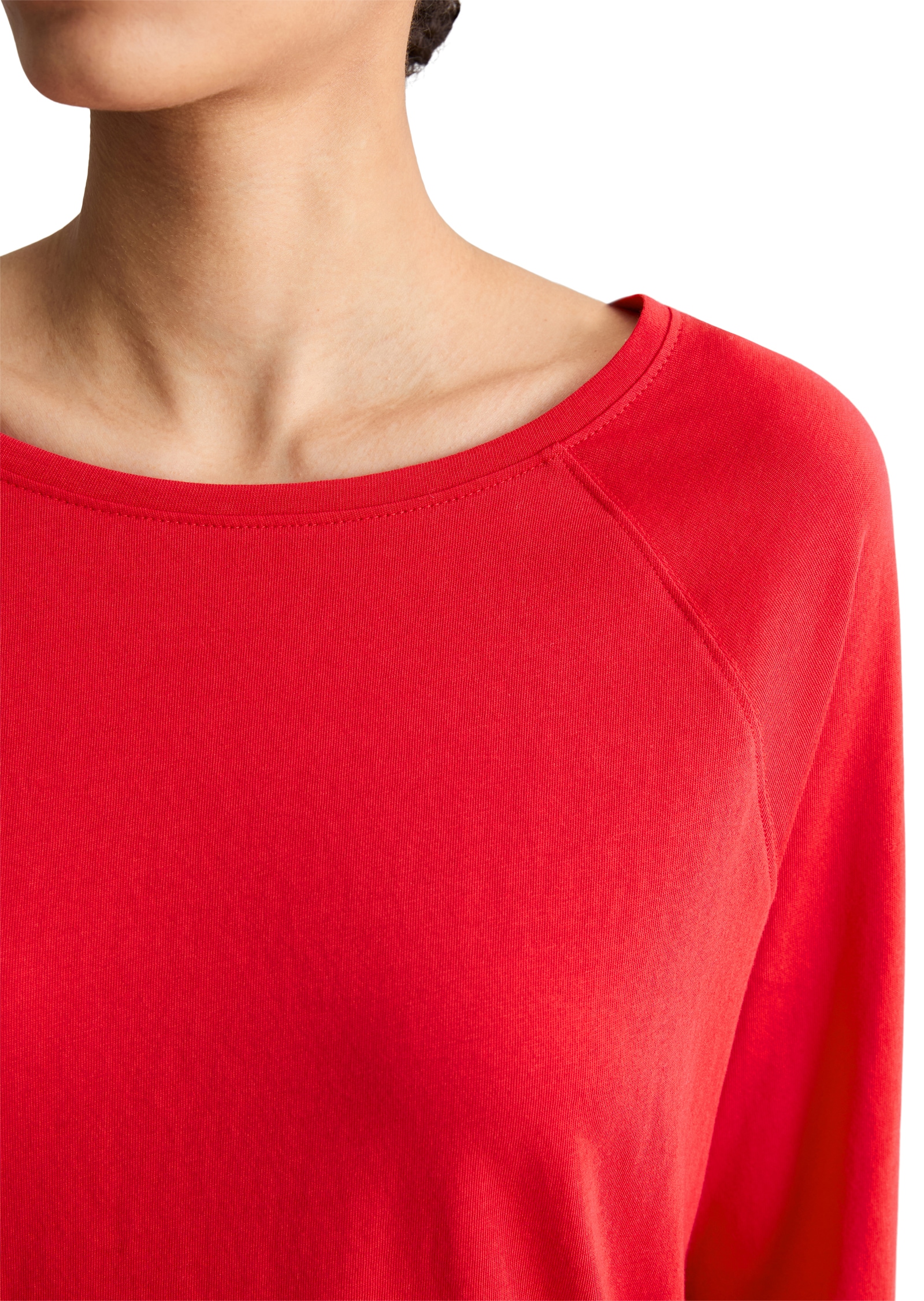 Marc O'Polo DENIM Longsleeve relaxed fit mit Raglan-Ärmeln, U-Boot-Ausschnitt