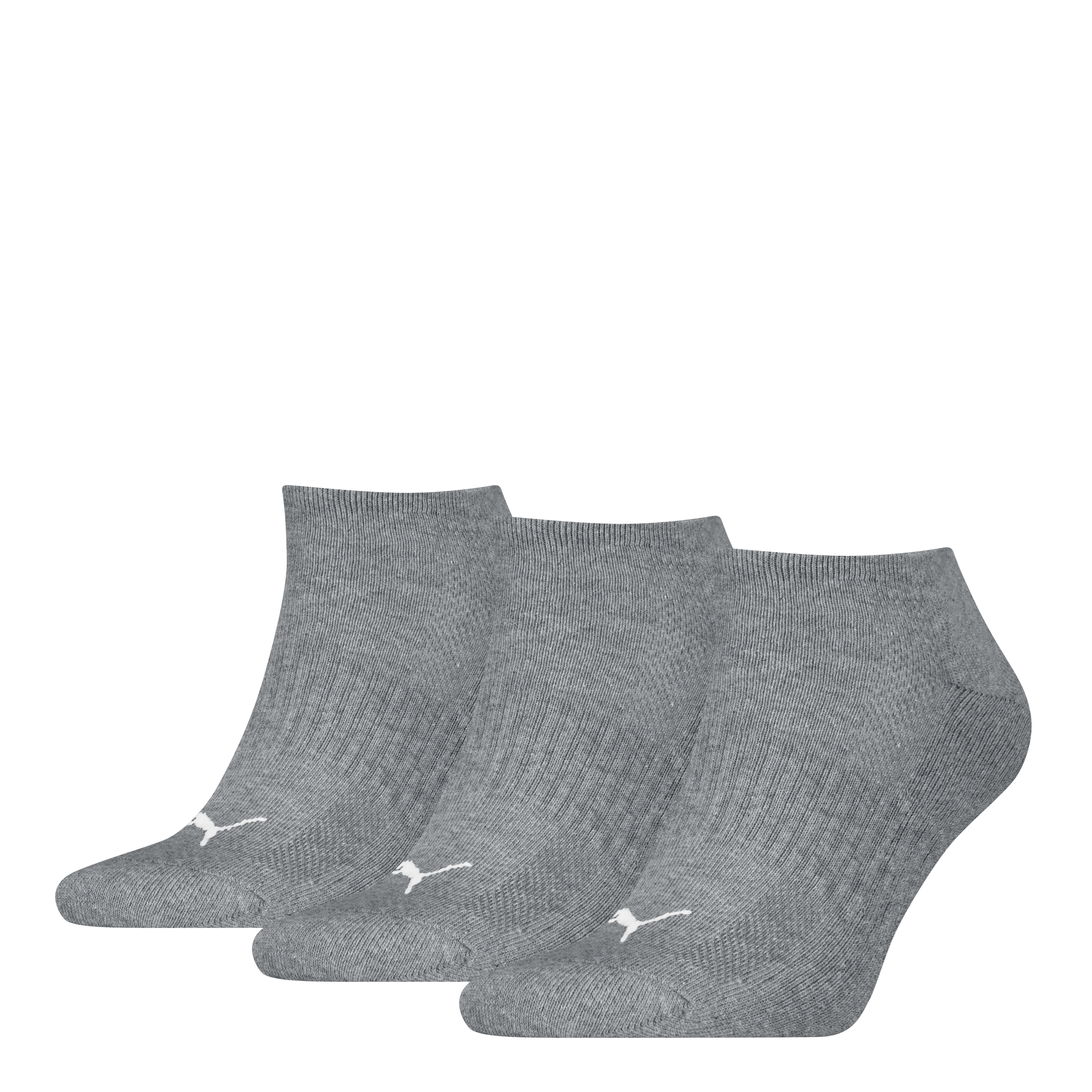 Puma Damen Sneakersocken »UNISEX CUSHIONED SNEAKER 3P« 3 Paar in grau, Größe 35-38