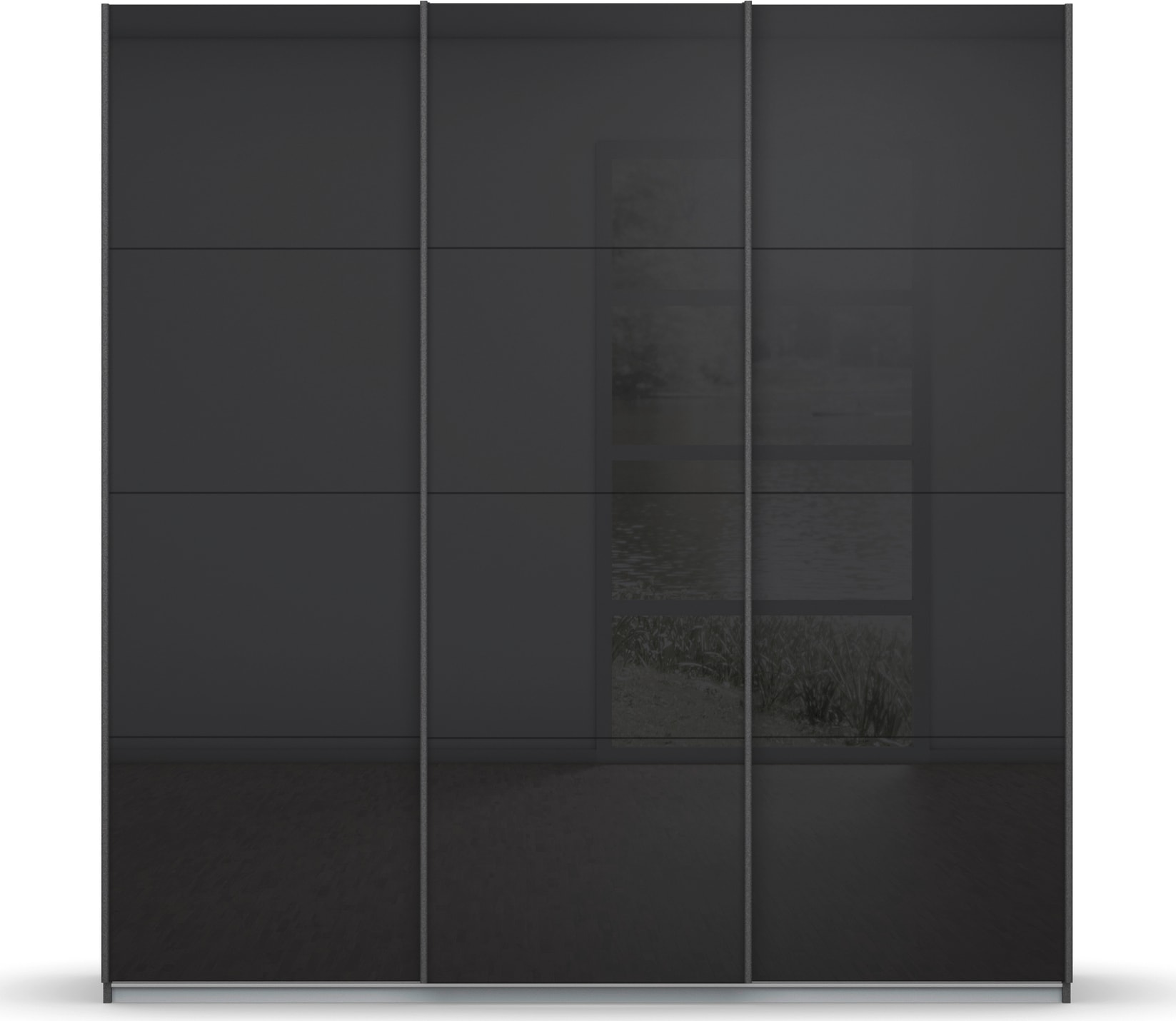 rauch Schwebetürenschrank »Kleiderschrank Schrank Garderobe KOLUNA mit hochwertiger Glasfront«, (Breiten 203/271/315/360 cm Höhen 210/229 cm), Glasfront, inkl. 2 Innenschubladen sowie extra Böden