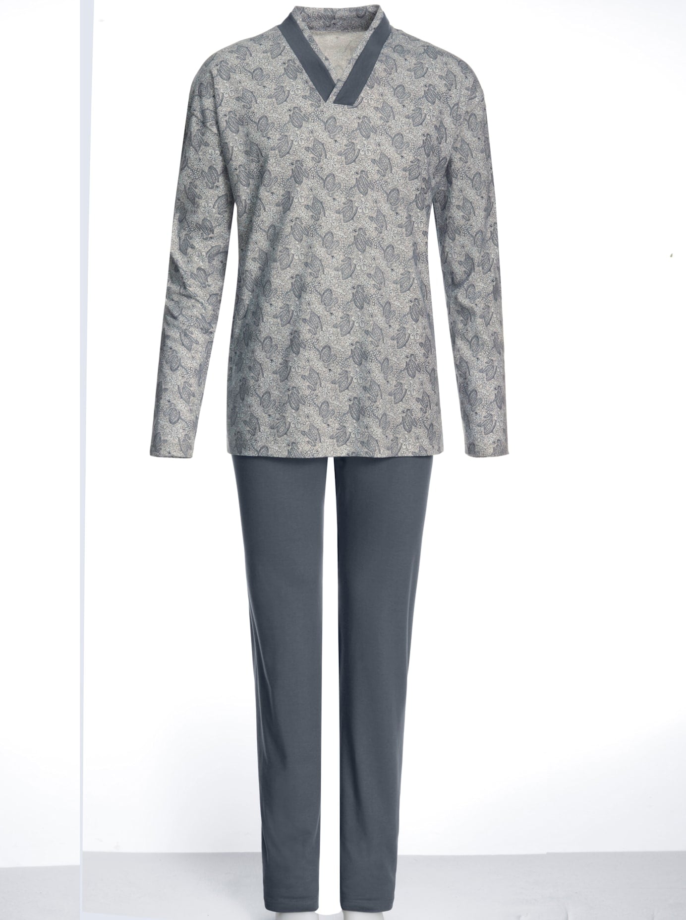 Götting Herren Schlafanzug in blau, Größe 58