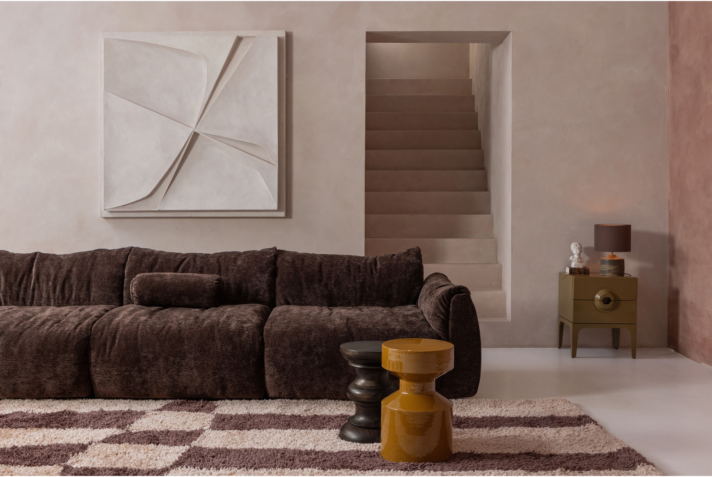 WOOOD Nachttisch »WOOOD Merge Kommode/Nachttisch 2 Schubladen«