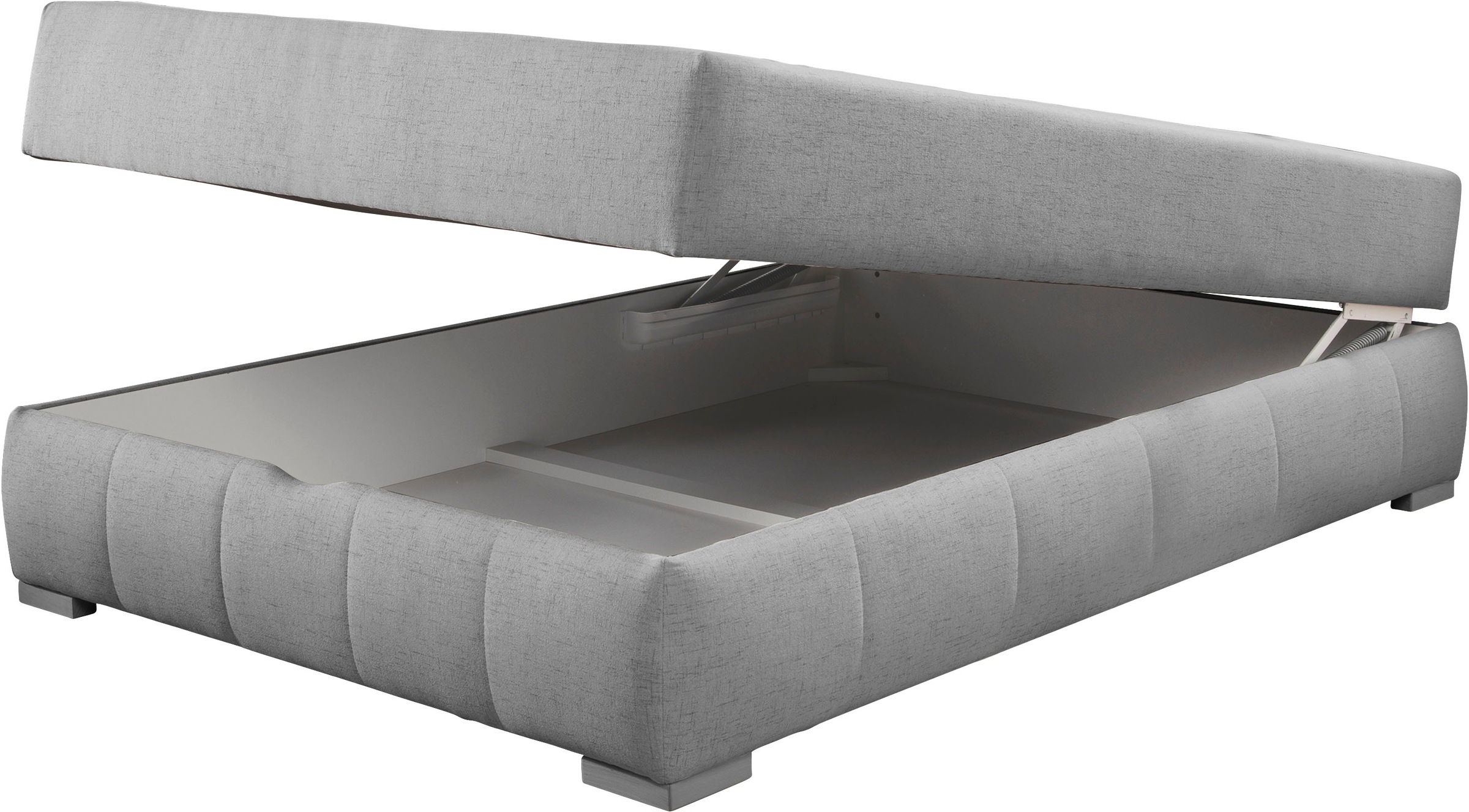 Guido Maria Kretschmer Home&Living Boxbett »Wehma«, ohne Kopfteil, inklusive Topper und Bettkasten