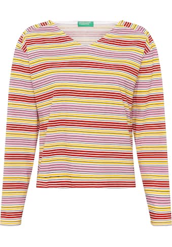 United Colors of Benetton Langarmshirt, im bunten Streifenmuster kaufen