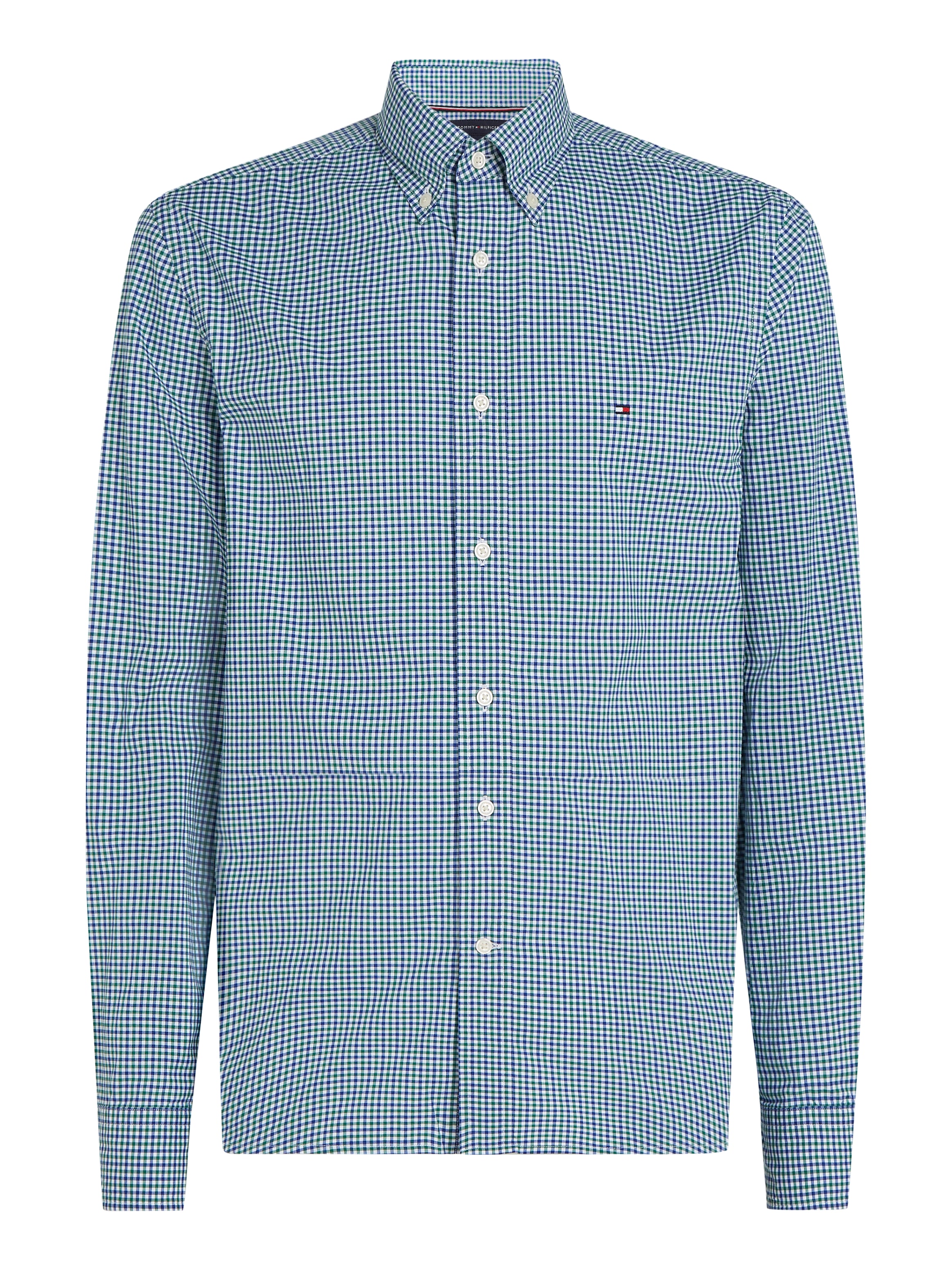Tommy Hilfiger Businesshemd »FLEX POPLIN GINGHAM RF SHIRT«, mit Karomuster
