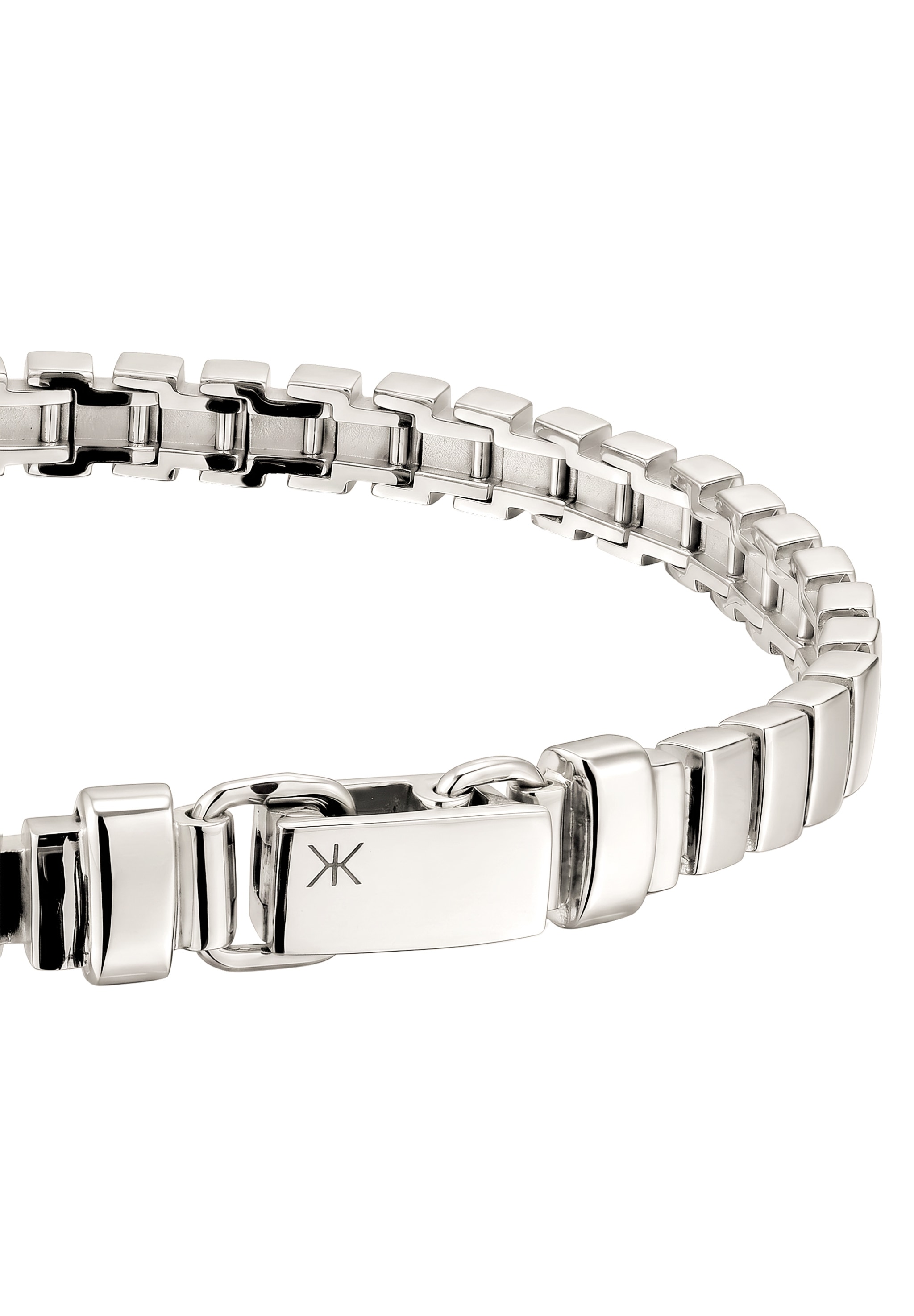 Kuzzoi Armkette »Armband ohne Stein Plättchen 925 Sterling Silber«