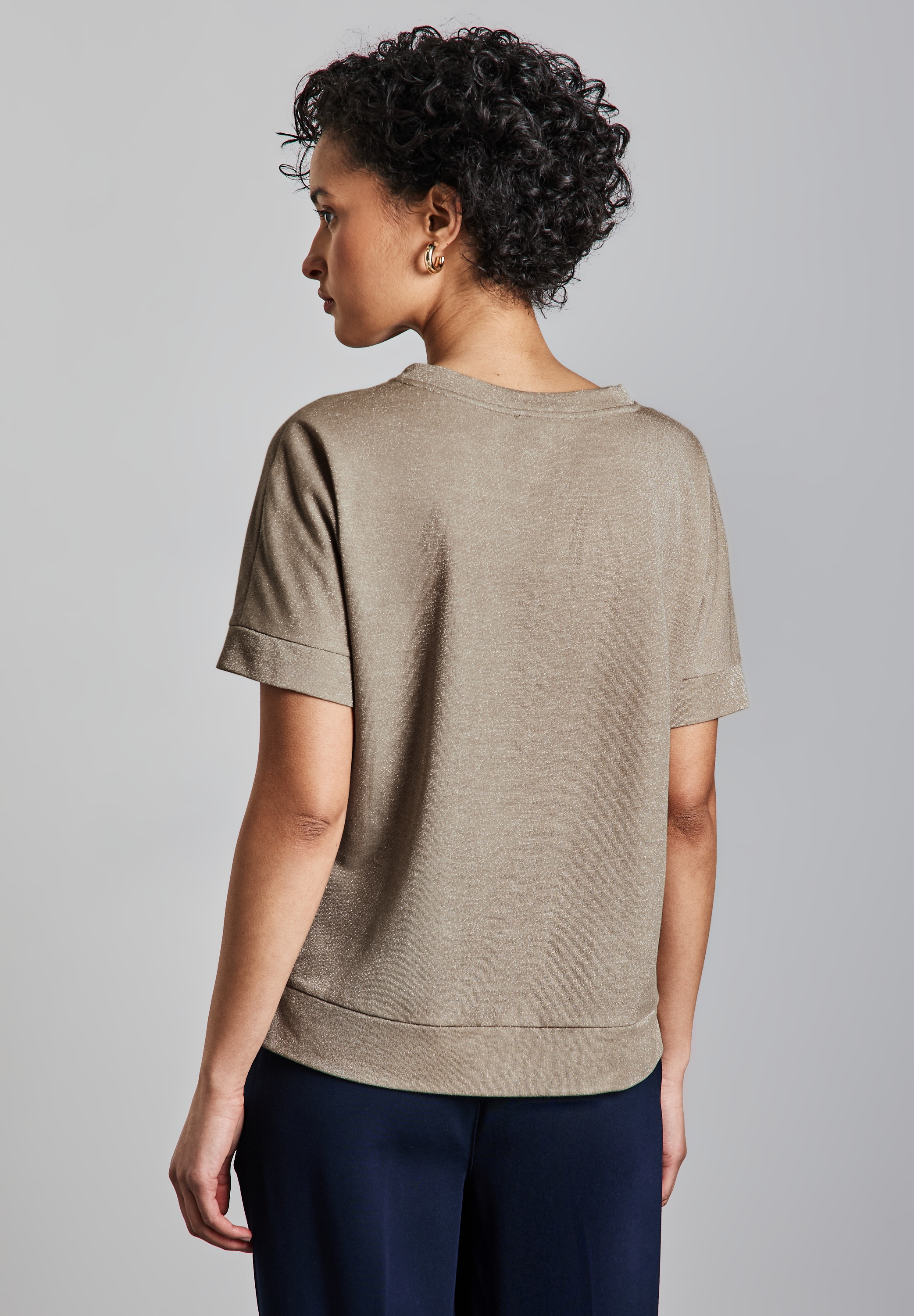 STREET ONE T-Shirt, mit Glitzerdetails