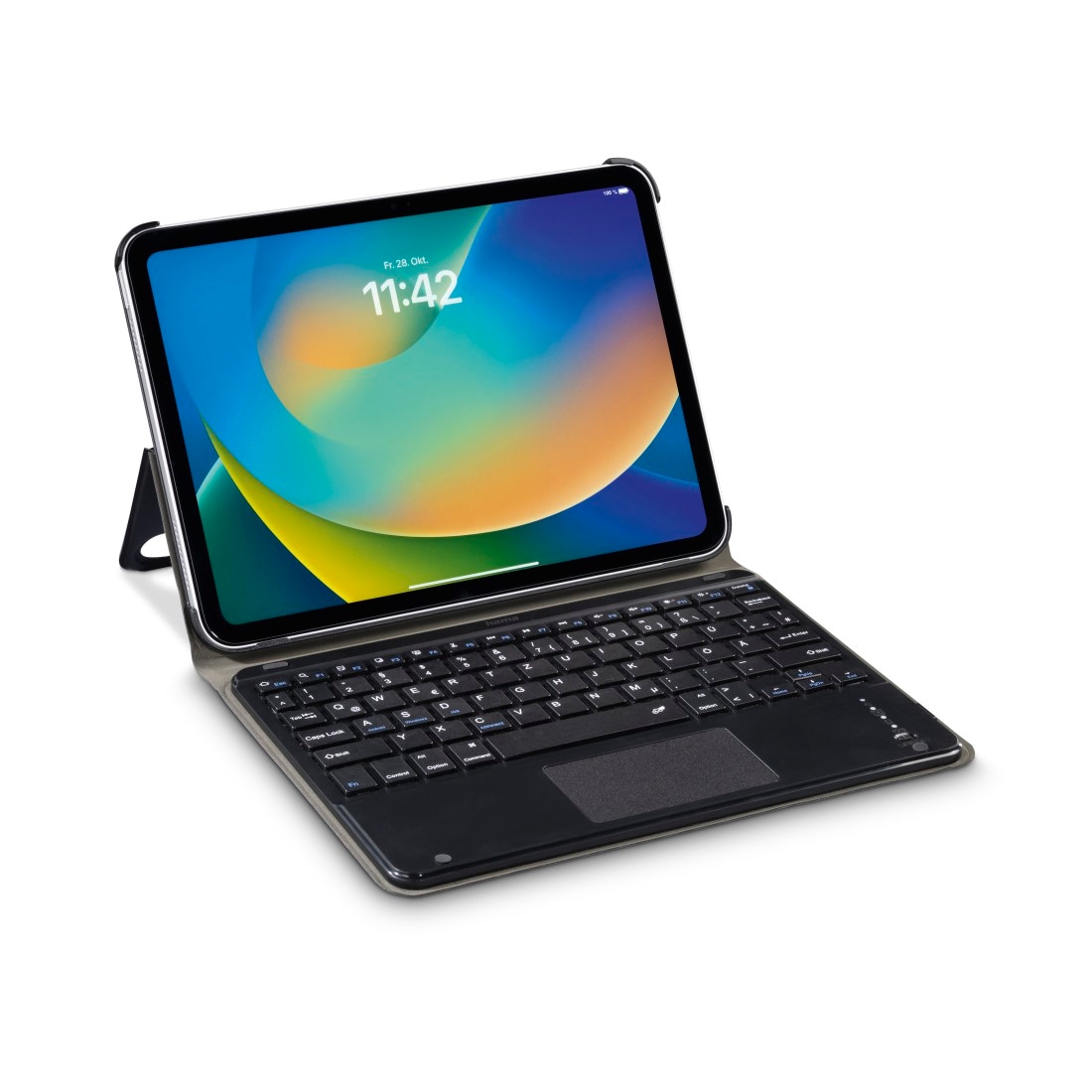 Hama Tablet-Hülle »Tablet-Hülle f. iPad Air (10.9"/11“), Bluetooth-Tastatur, Touchpad« Tablet Bluetooth-Tastatur, Touchpad, Standfunktion, abnehmbare Tastatur