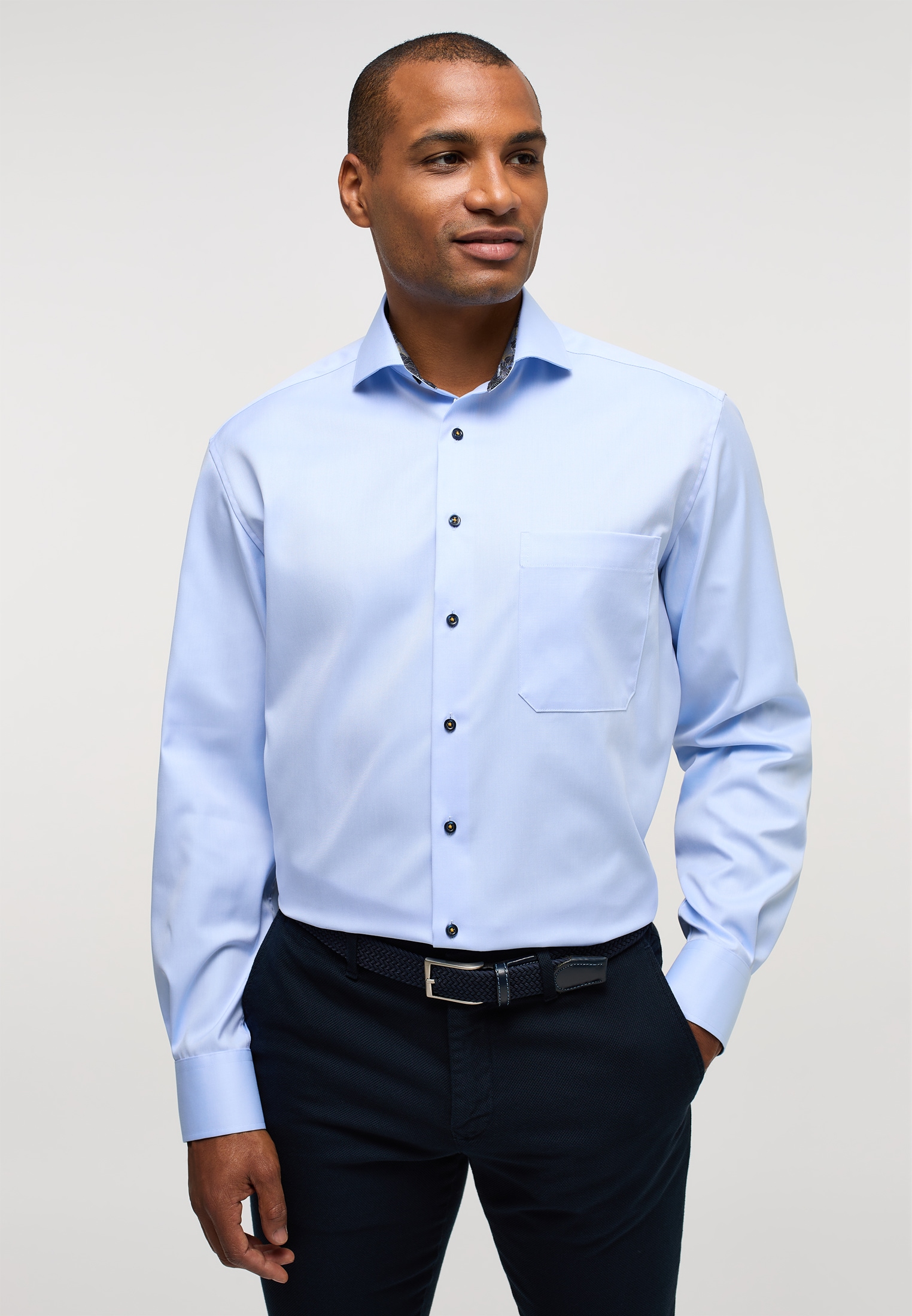 Eterna Langarmhemd »COMFORT FIT« NON IRON (bügelfrei)