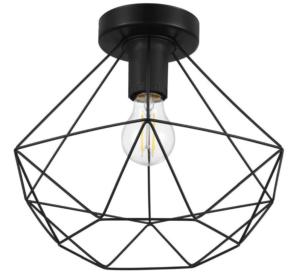 EGLO Deckenleuchte »TARBES«, 1 flammig, Leuchtmittel E27 | ohne Leuchtmittel, Wohnzimmerlampe, Esszimmer, Flur, Drahtgeflecht, 1flammig, 32,5x27,5cm